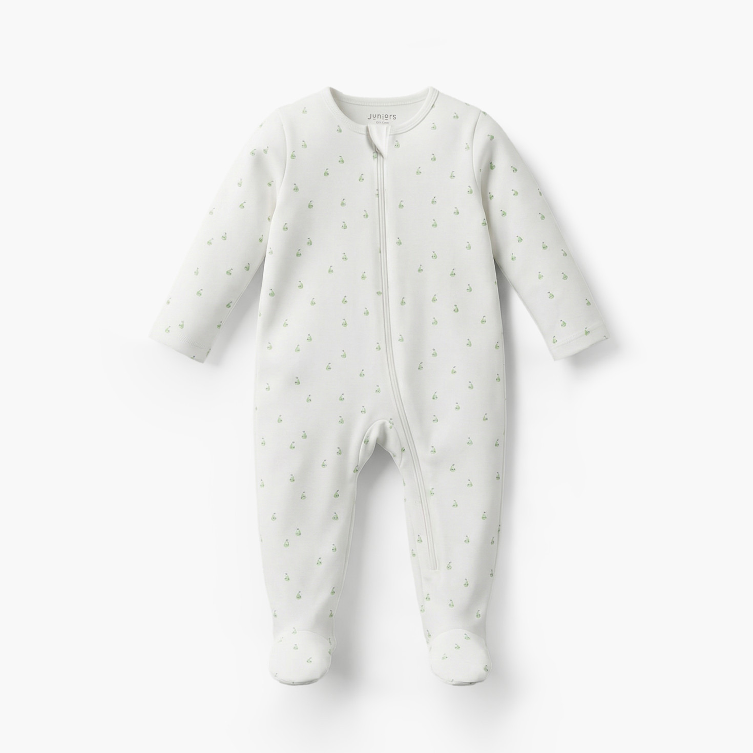 Pack of 7 Juniors Cotton Round Neck Long Sleeves Sleepsuit with Zip Closure-baby-girls-clothing-nightwear-sleepsuits-image-3