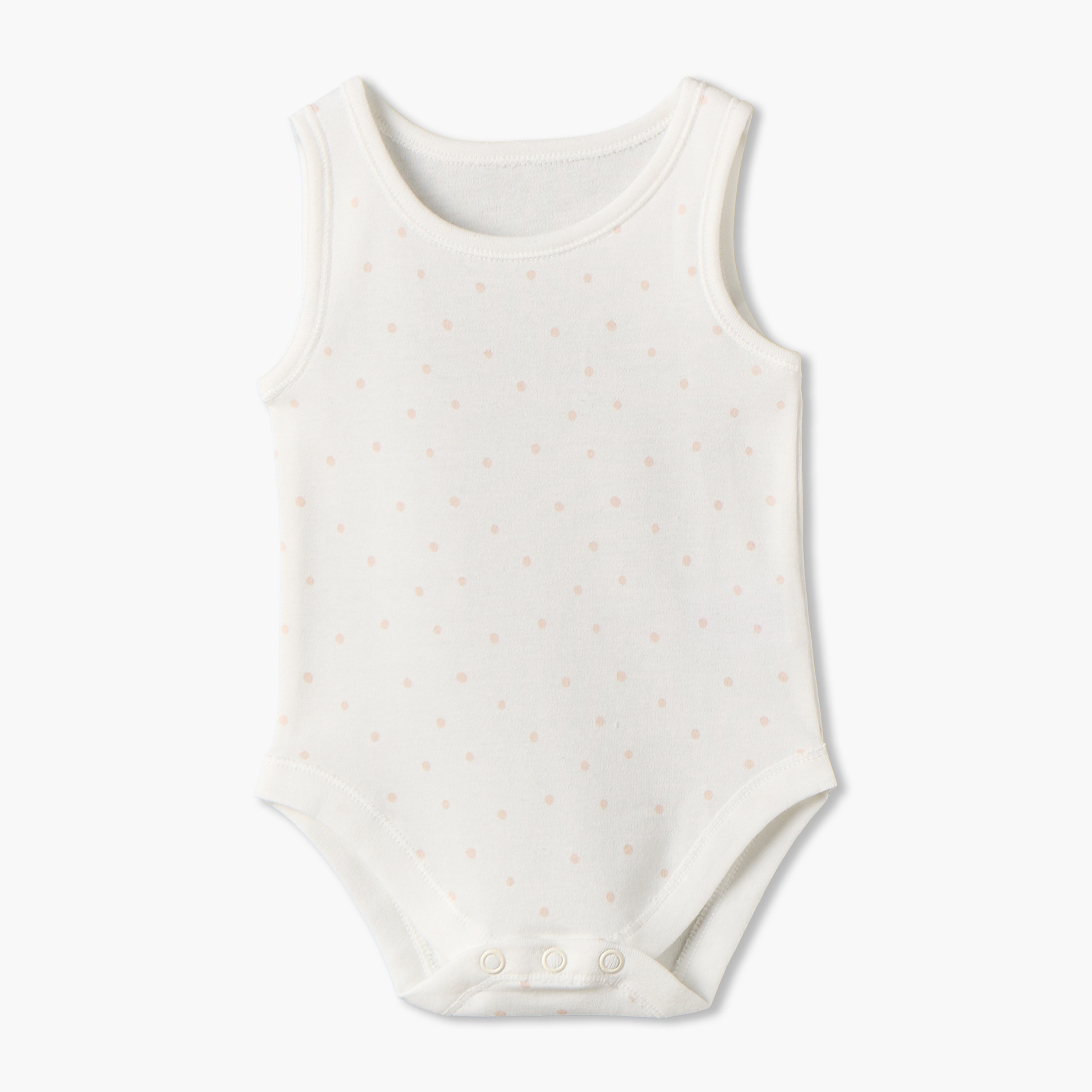 طقم بودي سوت قطن دون أكمام بياقة ضيقة وأزرار إغلاق كباسة 5 قطع من جونيورز-baby-girls-clothing-bodysuits-image-7