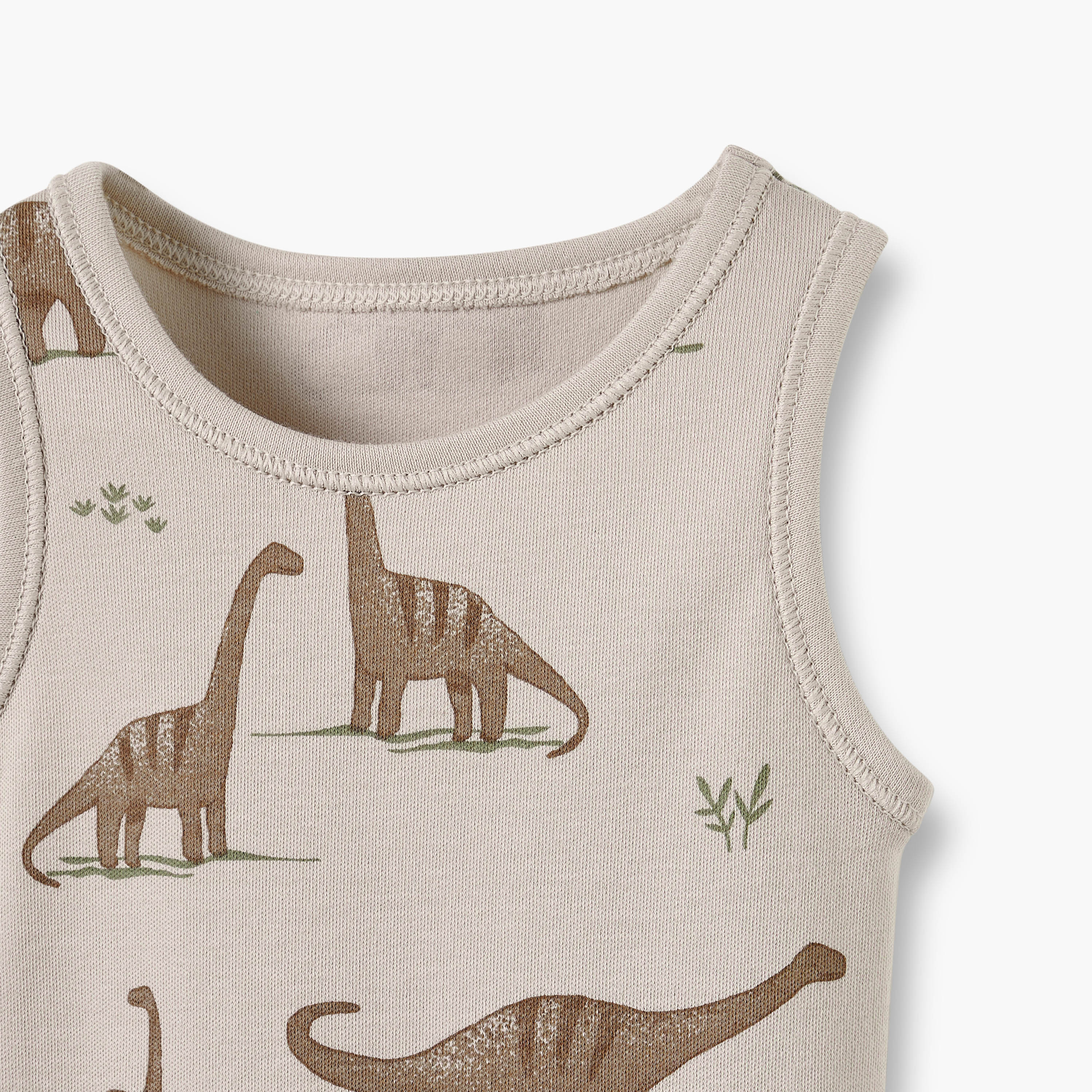 Juniors Printed Sleeveless Bodysuit with Button Closure - Set of 5-baby-boys-clothing-bodysuits-image-7