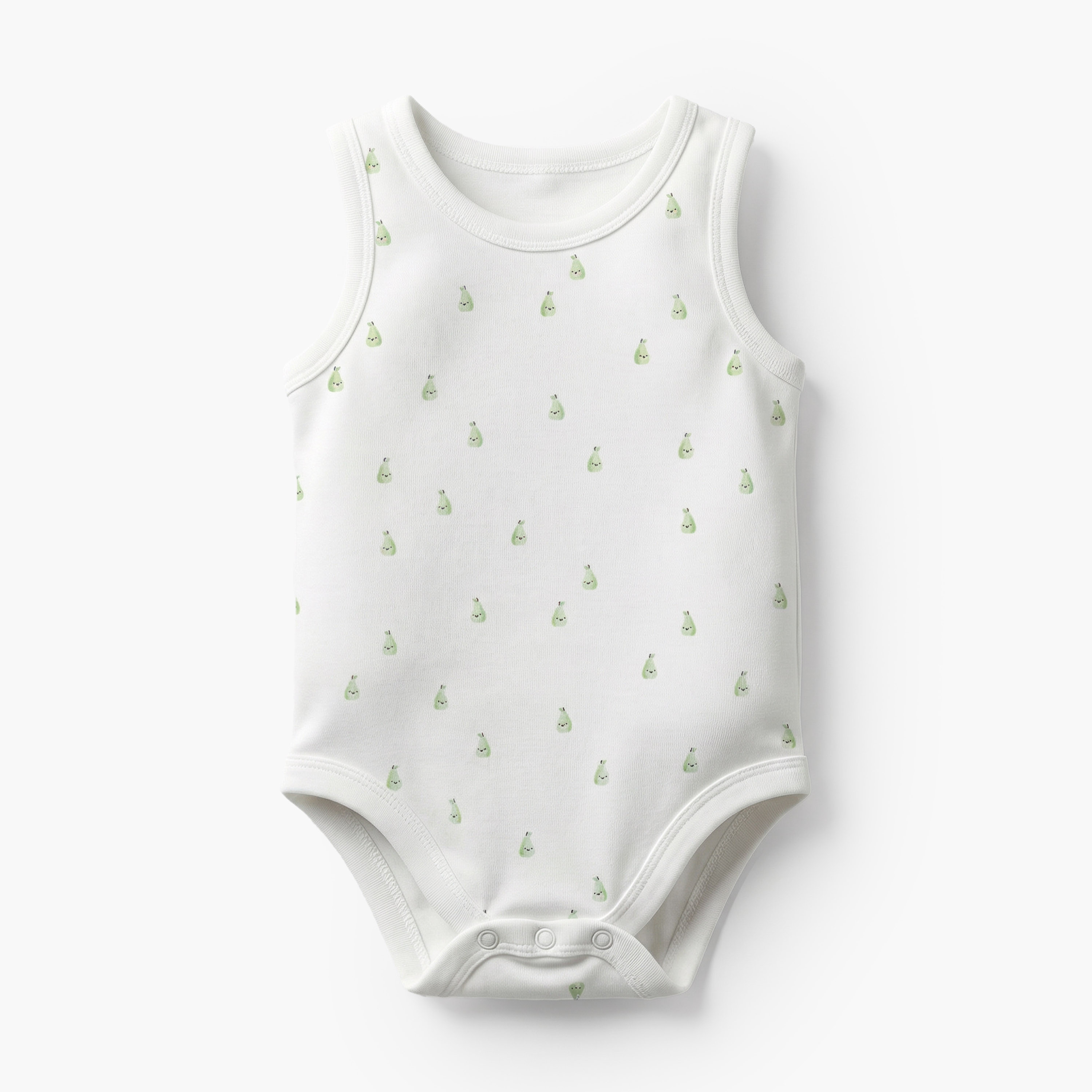Pack of 5 Juniors Cotton Crew Neck Sleeveless Bodysuit with Snap Button Closure-baby-girls-clothing-bodysuits-image-4