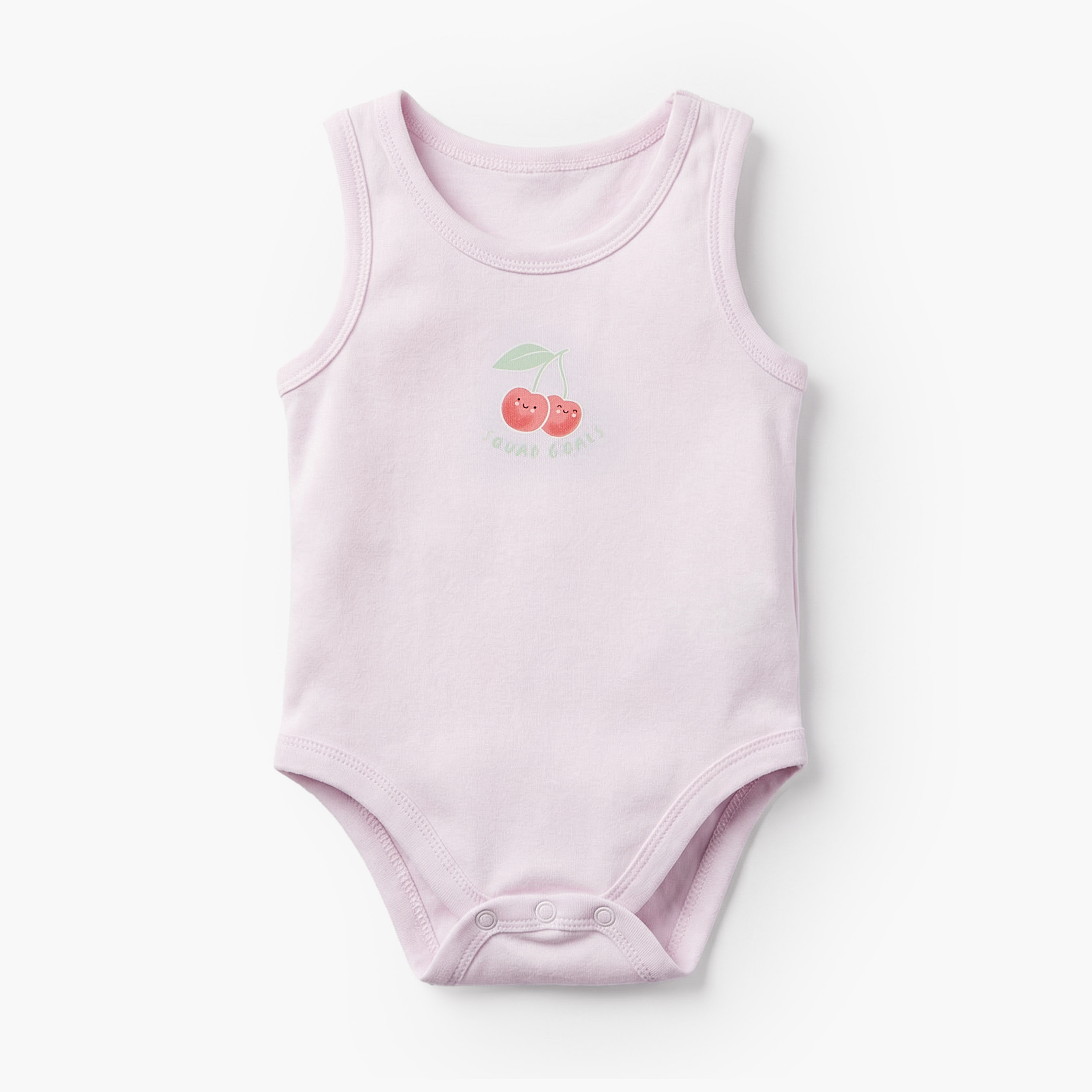 Pack of 5 Juniors Cotton Crew Neck Sleeveless Bodysuit with Snap Button Closure-baby-girls-clothing-bodysuits-image-5