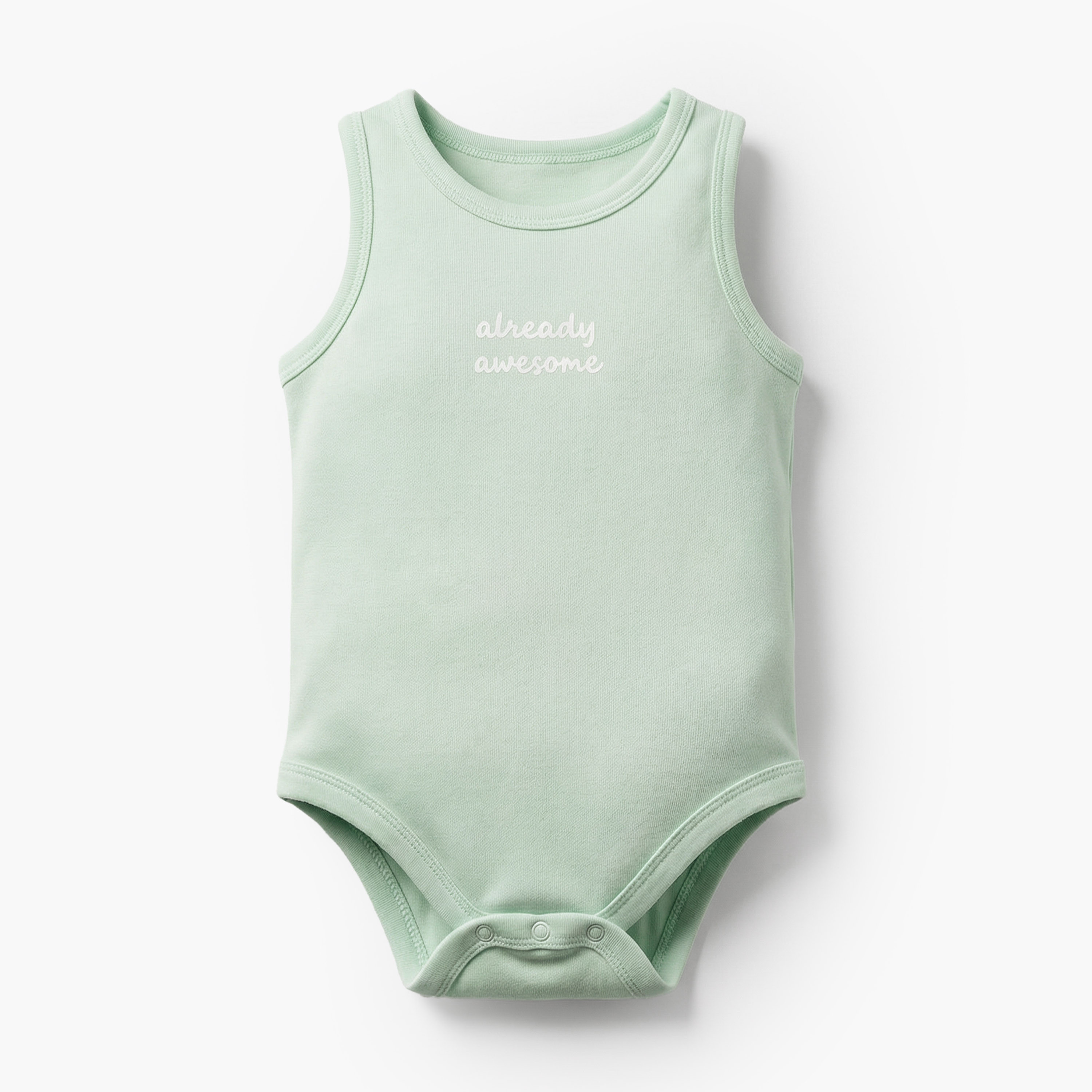 Pack of 5 Juniors Cotton Crew Neck Sleeveless Bodysuit with Snap Button Closure-baby-girls-clothing-bodysuits-image-6
