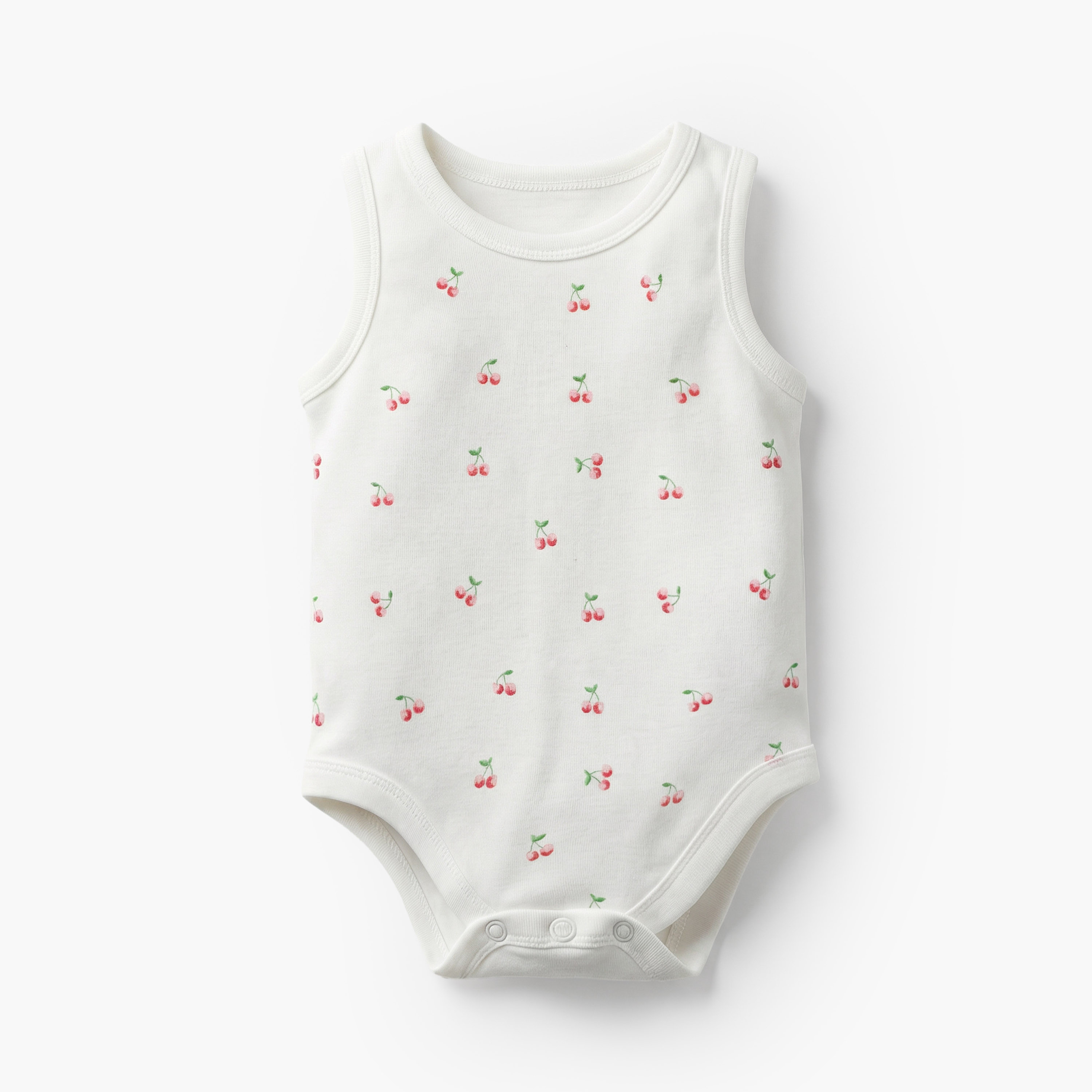 Pack of 5 Juniors Cotton Crew Neck Sleeveless Bodysuit with Snap Button Closure-baby-girls-clothing-bodysuits-image-7