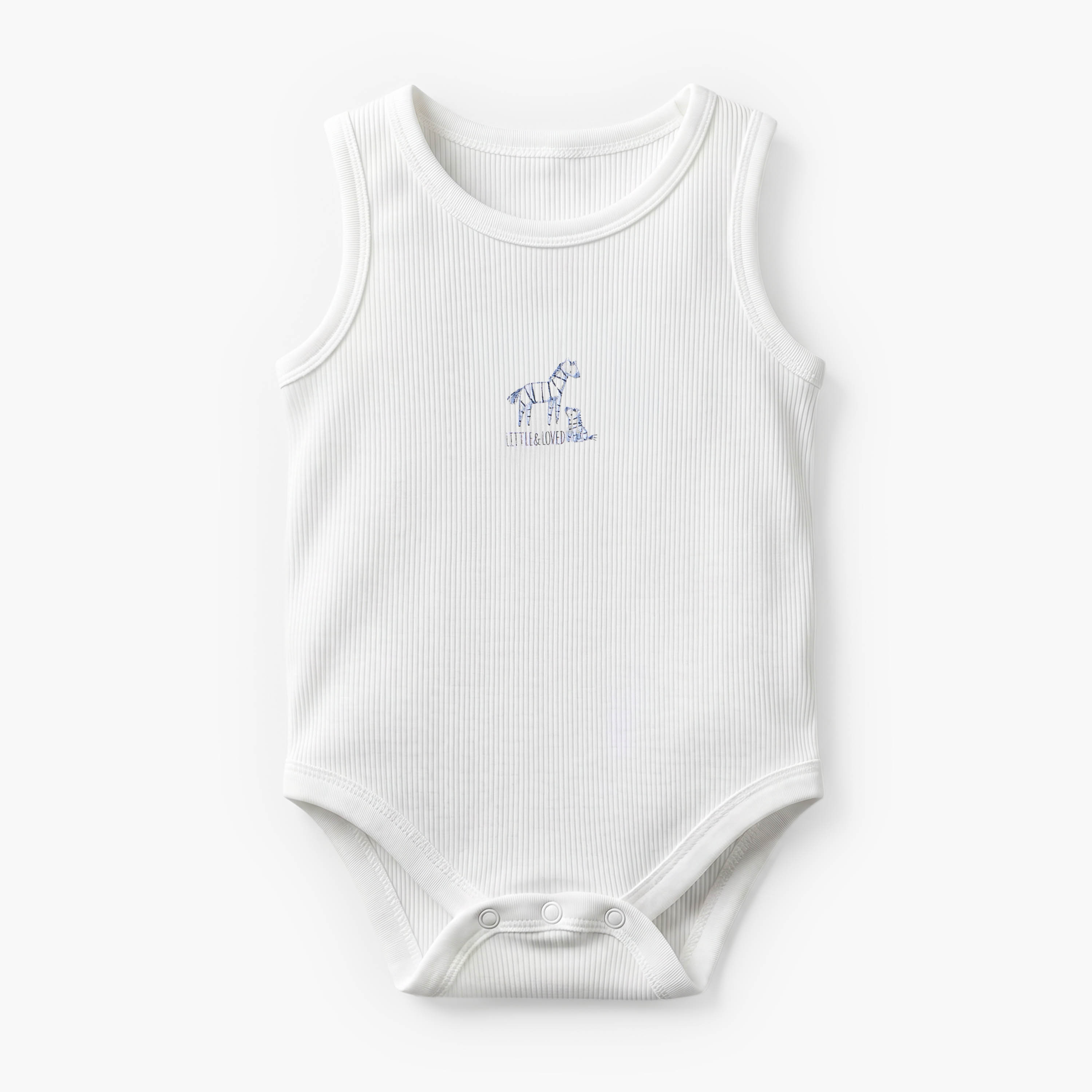 Pack of 5 Juniors Crew Neck Sleeveless Bodysuit with Safari Print-baby-boys-clothing-bodysuits-image-6