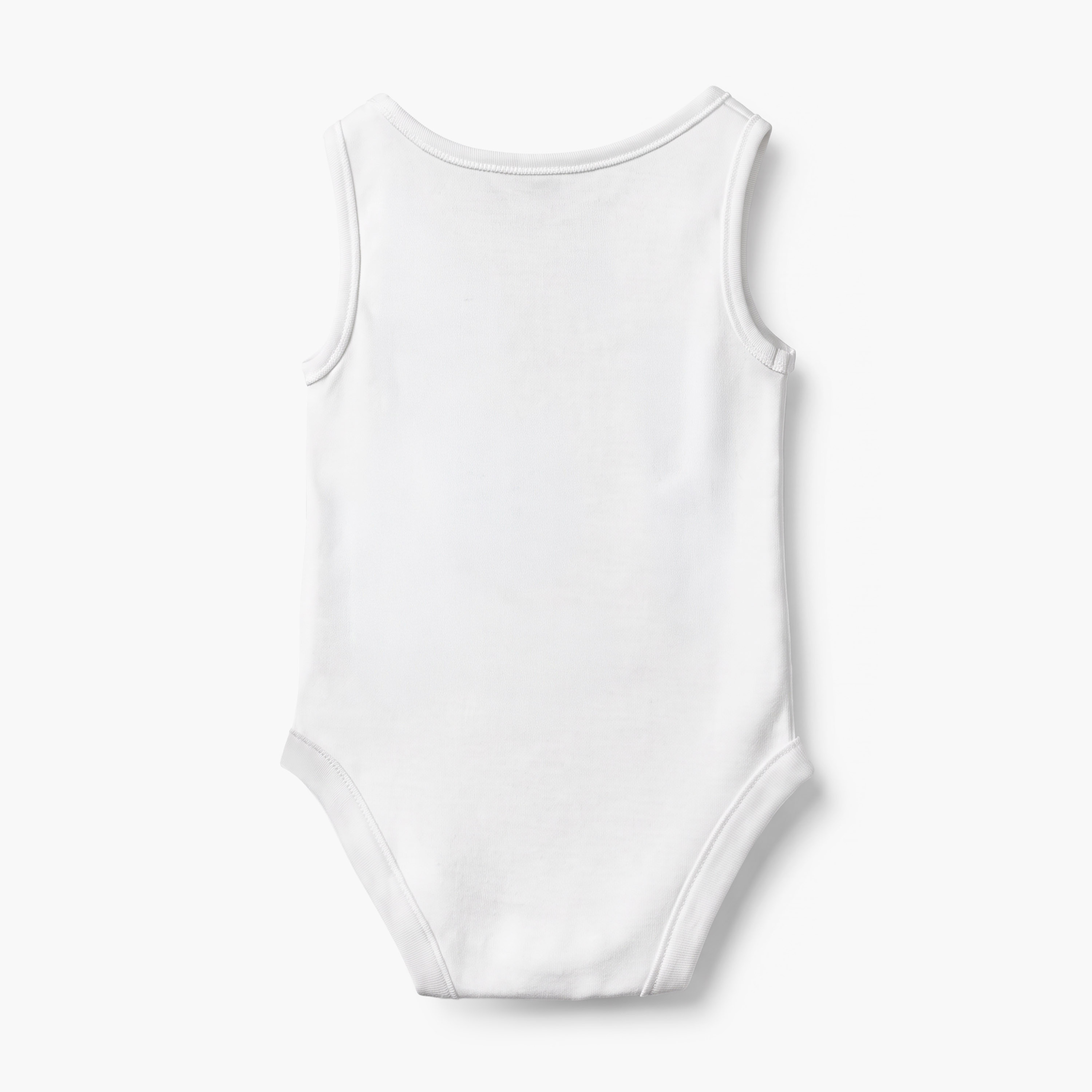 Pack of 5 Juniors Crew Neck Sleeveless Bodysuit with Snap Button Closure-baby-boys-clothing-bodysuits-image-3