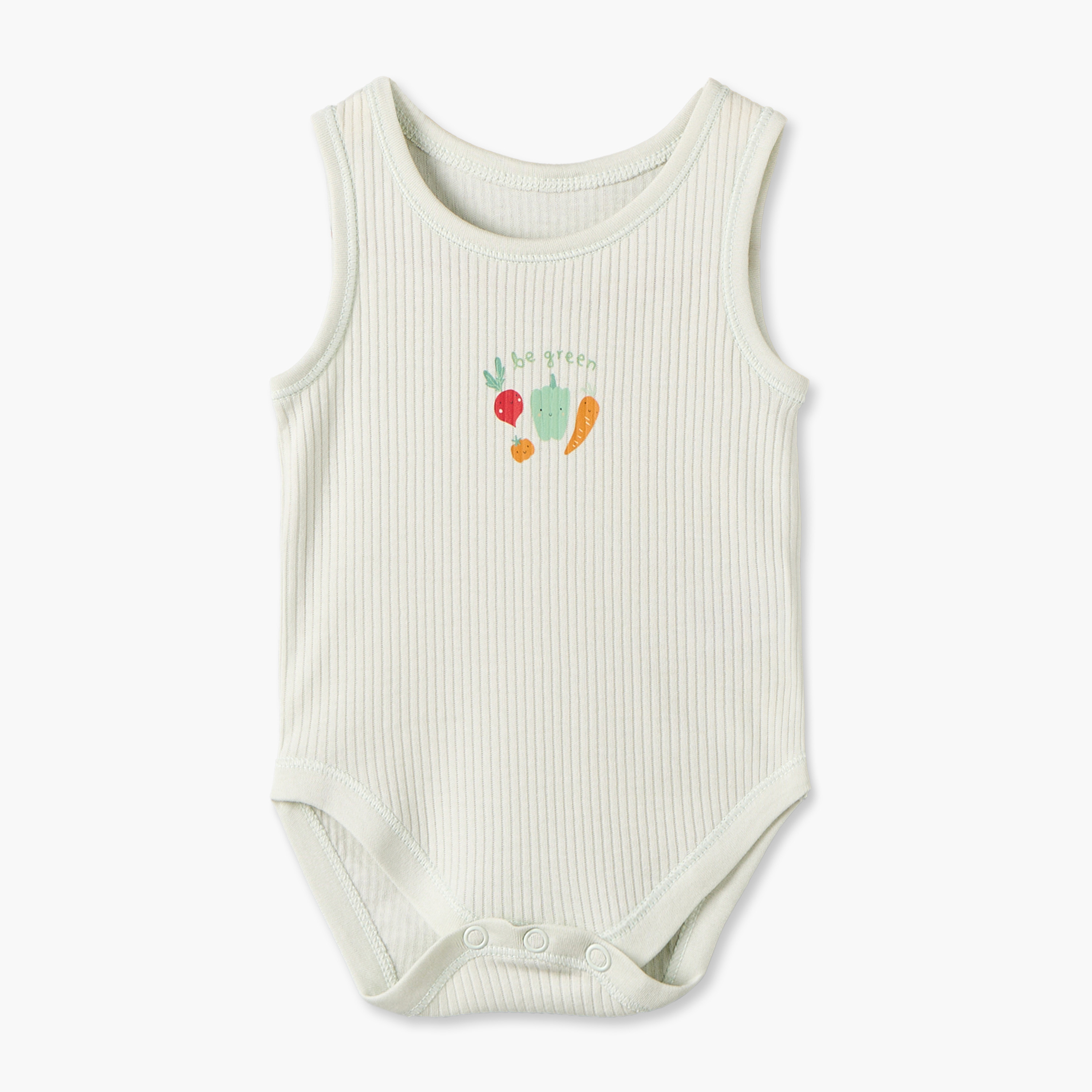 Pack of 5 Juniors Crew Neck Sleeveless Bodysuit with Snap Button Closure-baby-boys-clothing-bodysuits-image-2