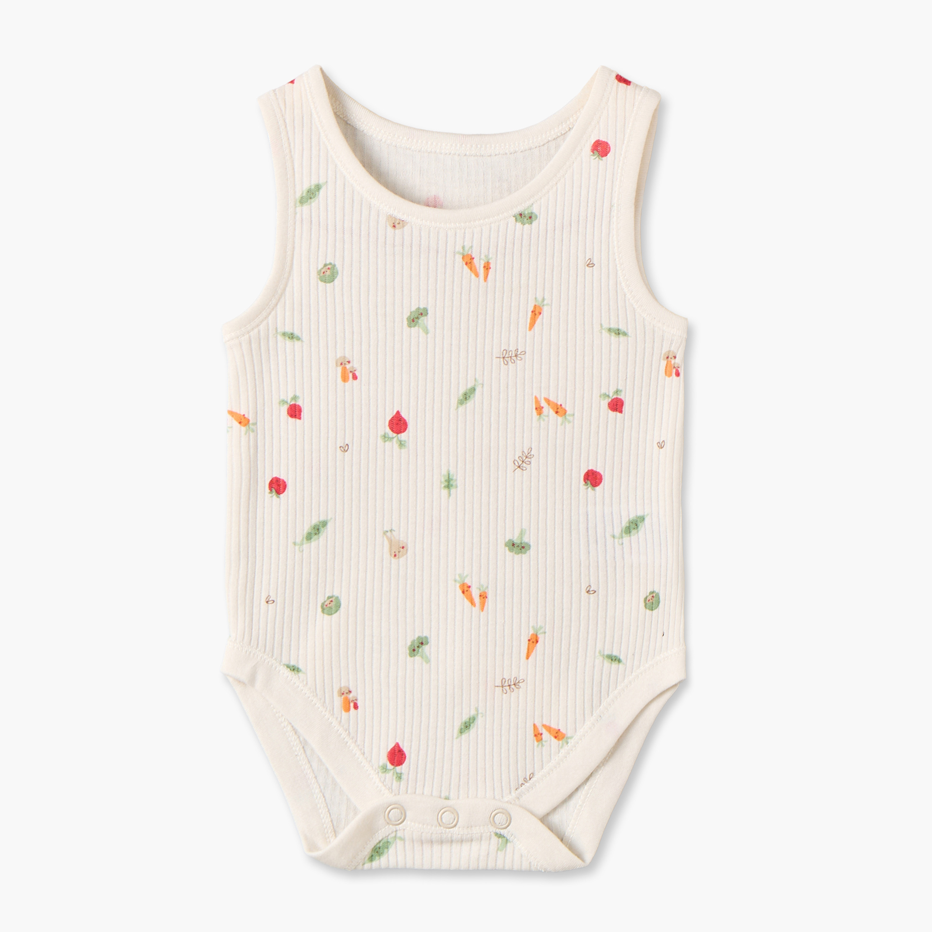 Pack of 5 Juniors Crew Neck Sleeveless Bodysuit with Snap Button Closure-baby-boys-clothing-bodysuits-image-3