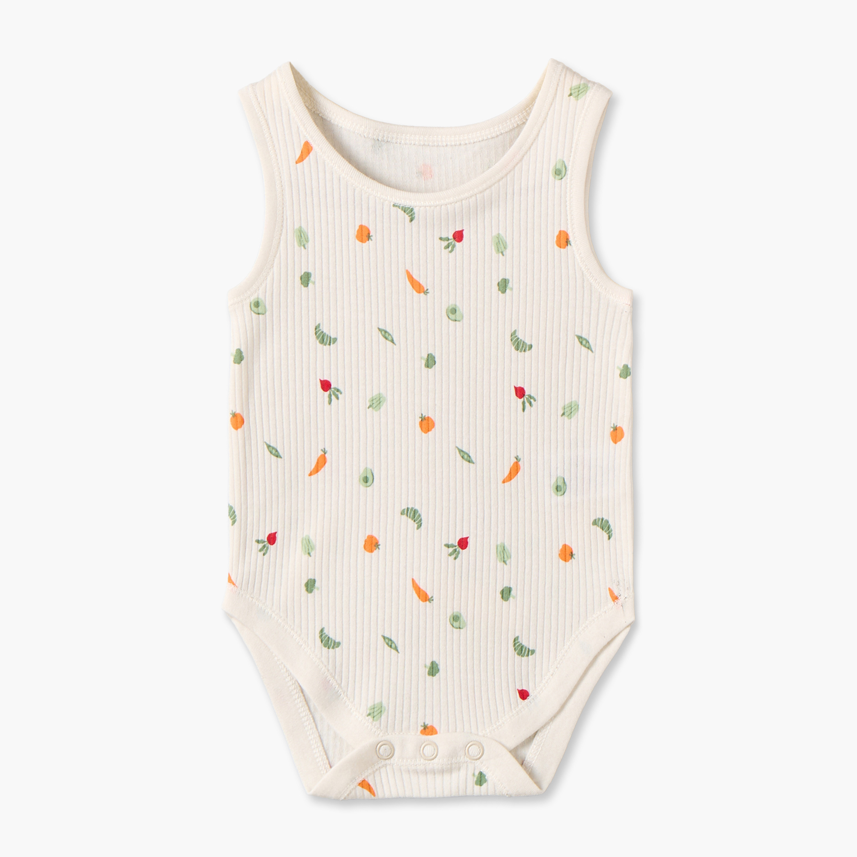 Pack of 5 Juniors Crew Neck Sleeveless Bodysuit with Snap Button Closure-baby-boys-clothing-bodysuits-image-4