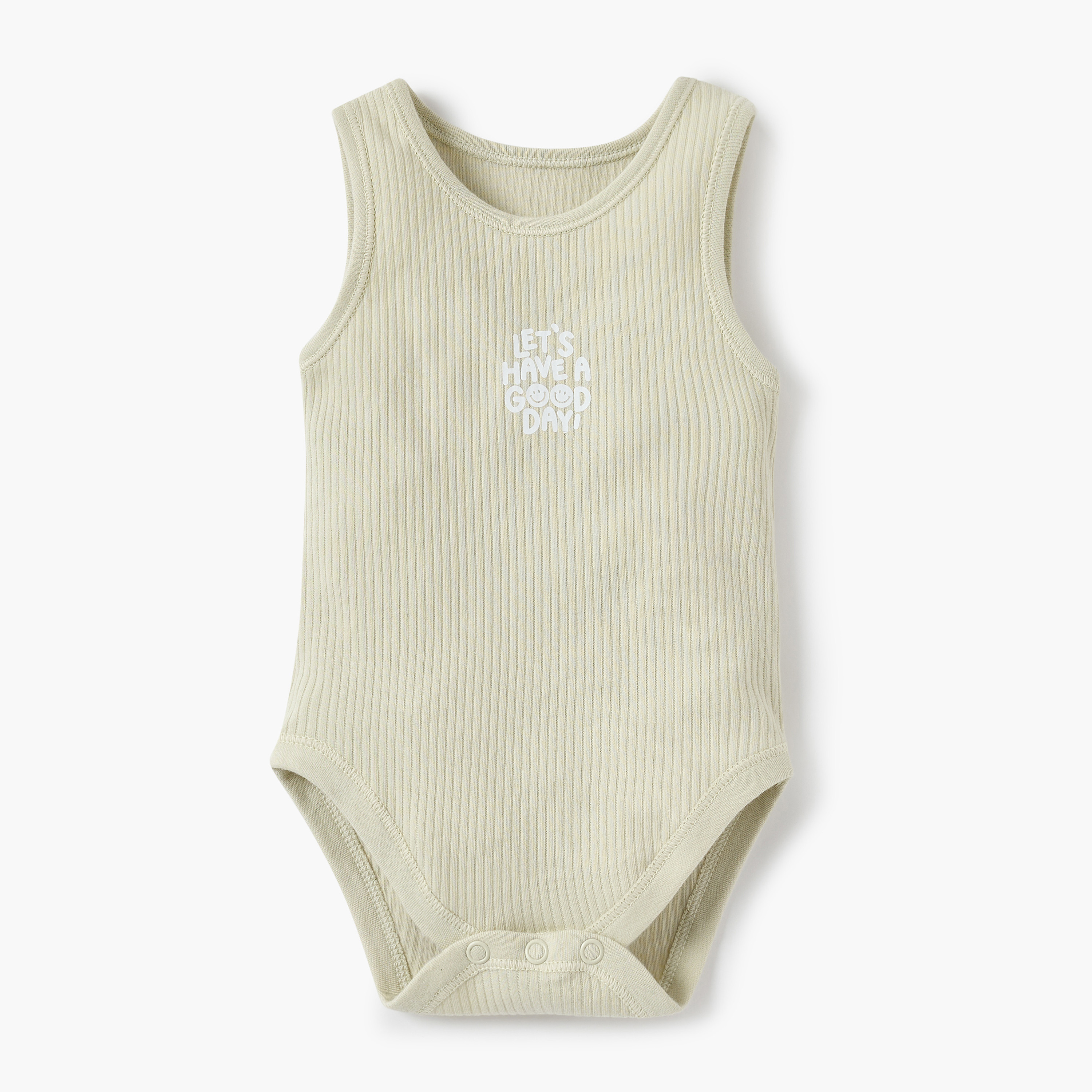 Juniors Printed Sleeveless Bodysuit with Button Closure - Set of 5-baby-boys-clothing-bodysuits-image-5