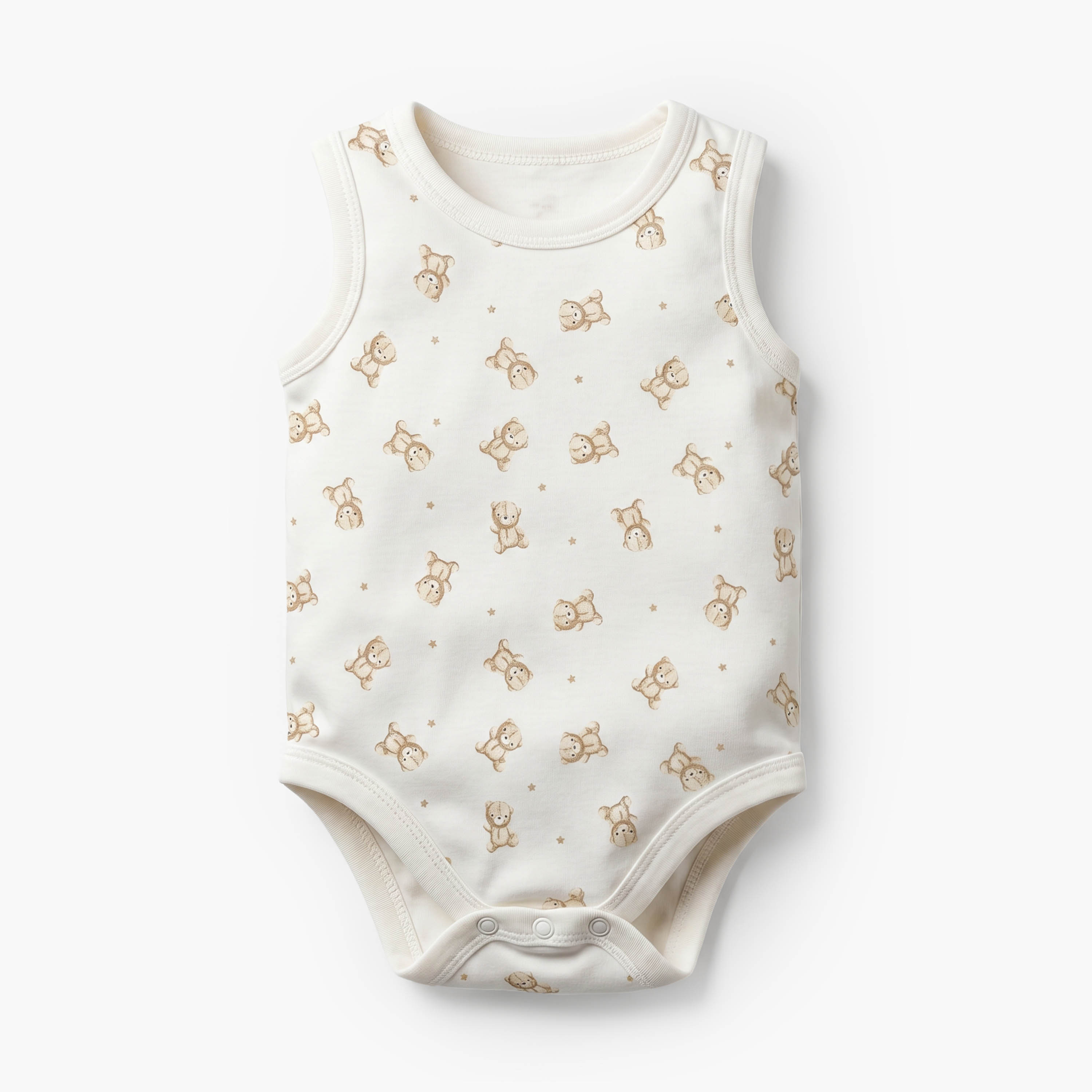Pack of 5 Juniors Crew Neck Sleeveless Bodysuit with Assorted Print-baby-boys-clothing-bodysuits-image-4