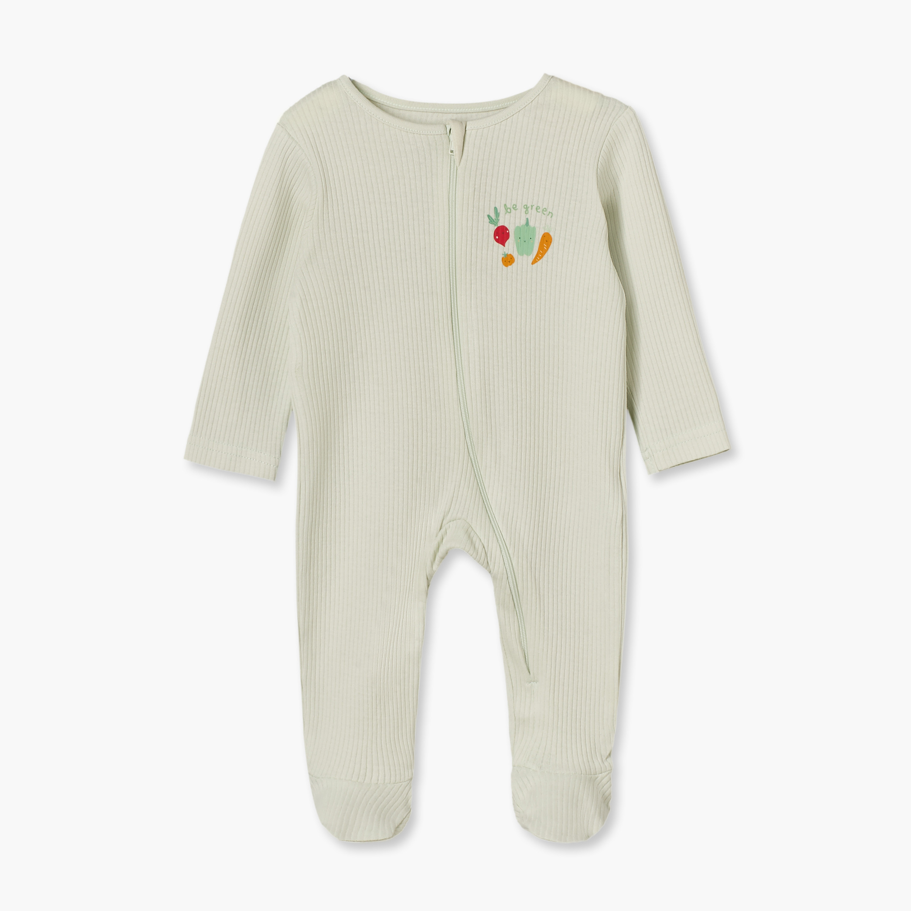 Pack of 5 Juniors Cotton Crew Neck Long Sleeves Sleepsuit with Vegetable Print-baby-boys-clothing-nightwear-sleepsuits-image-7