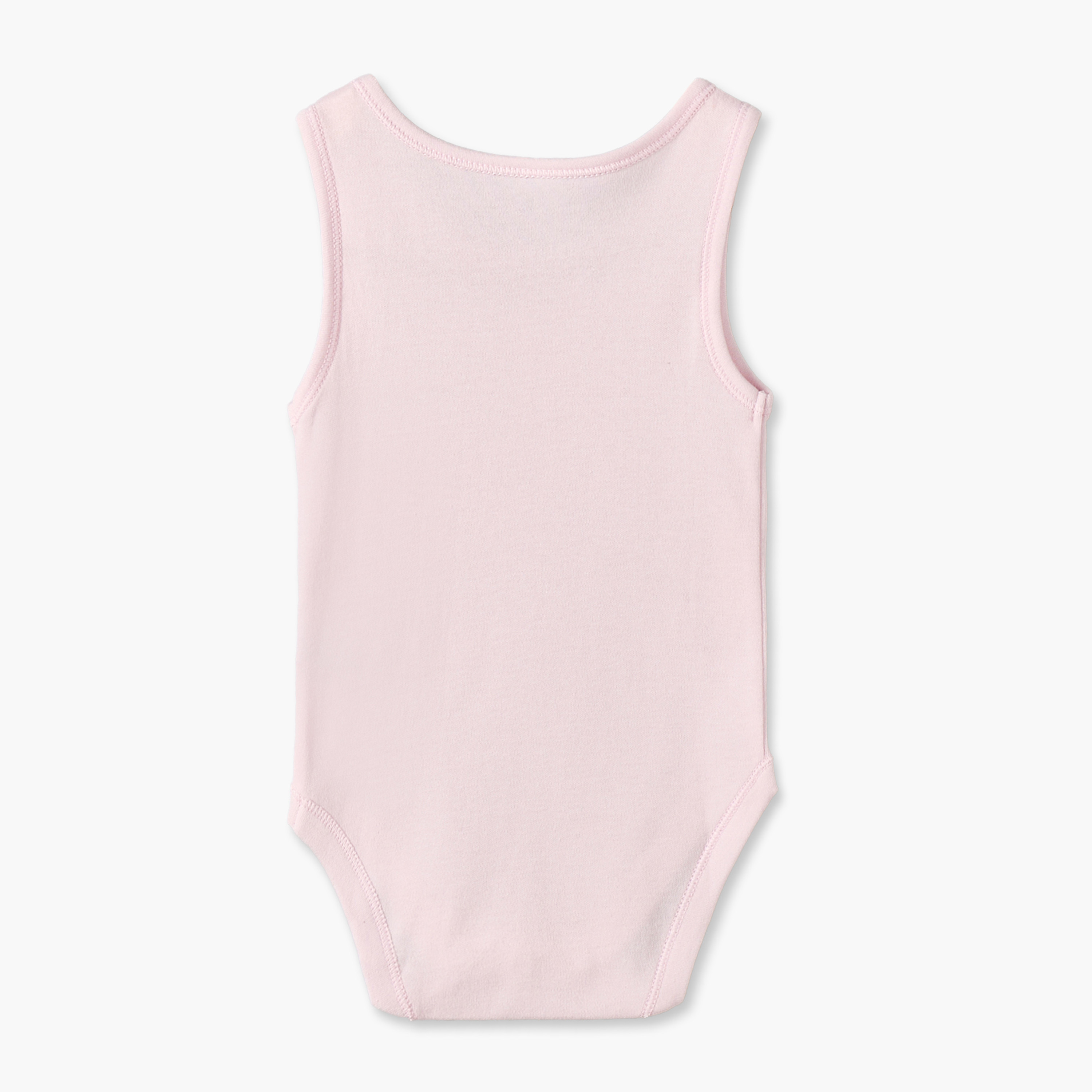 Pack of 7 Juniors Cotton Crew Neck Sleeveless Bodysuit with Snap Button Closure-baby-girls-clothing-bodysuits-image-10