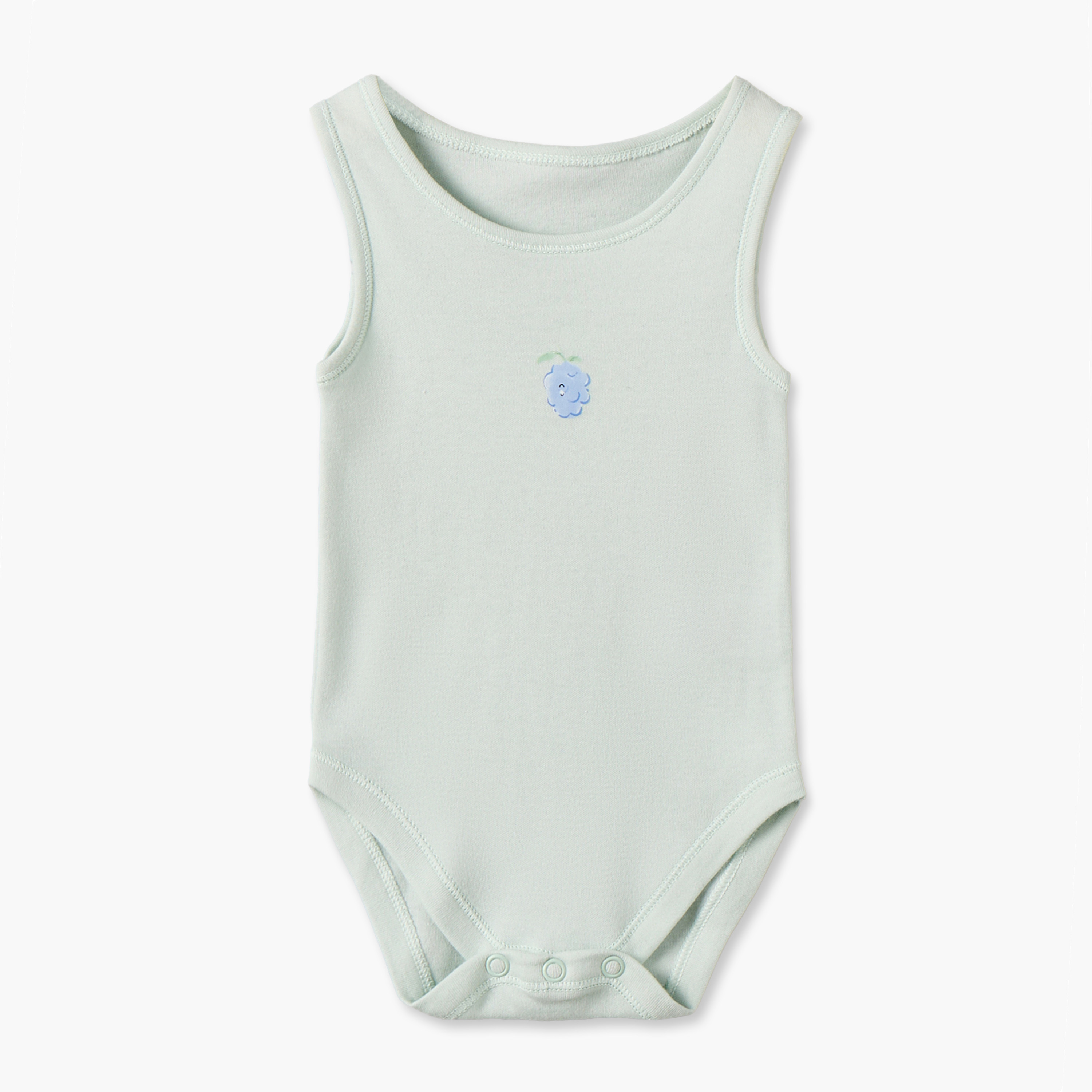 Pack of 7 Juniors Cotton Crew Neck Sleeveless Bodysuit with Snap Button Closure-baby-girls-clothing-bodysuits-image-4