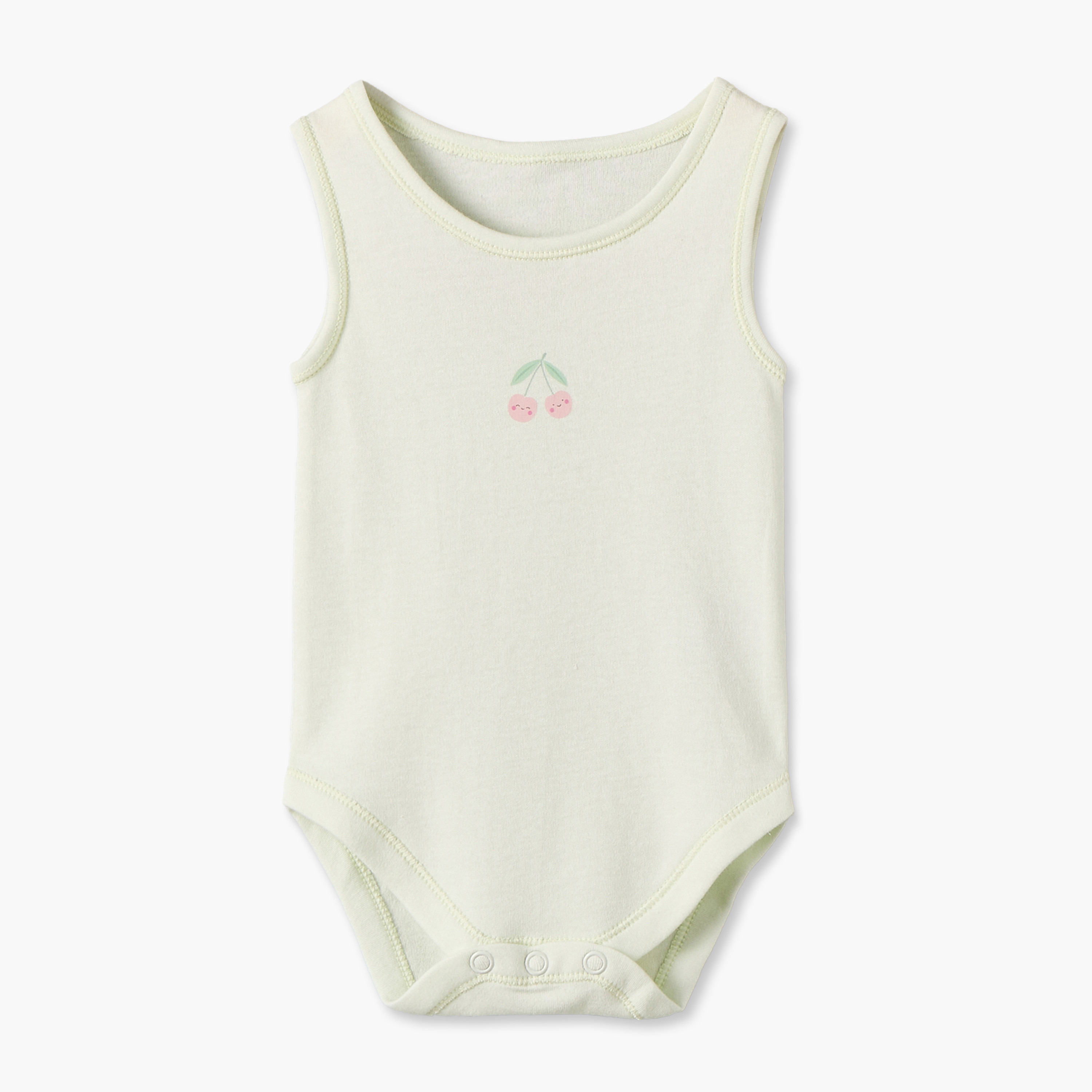 Pack of 7 Juniors Cotton Crew Neck Sleeveless Bodysuit with Snap Button Closure-baby-girls-clothing-bodysuits-image-8
