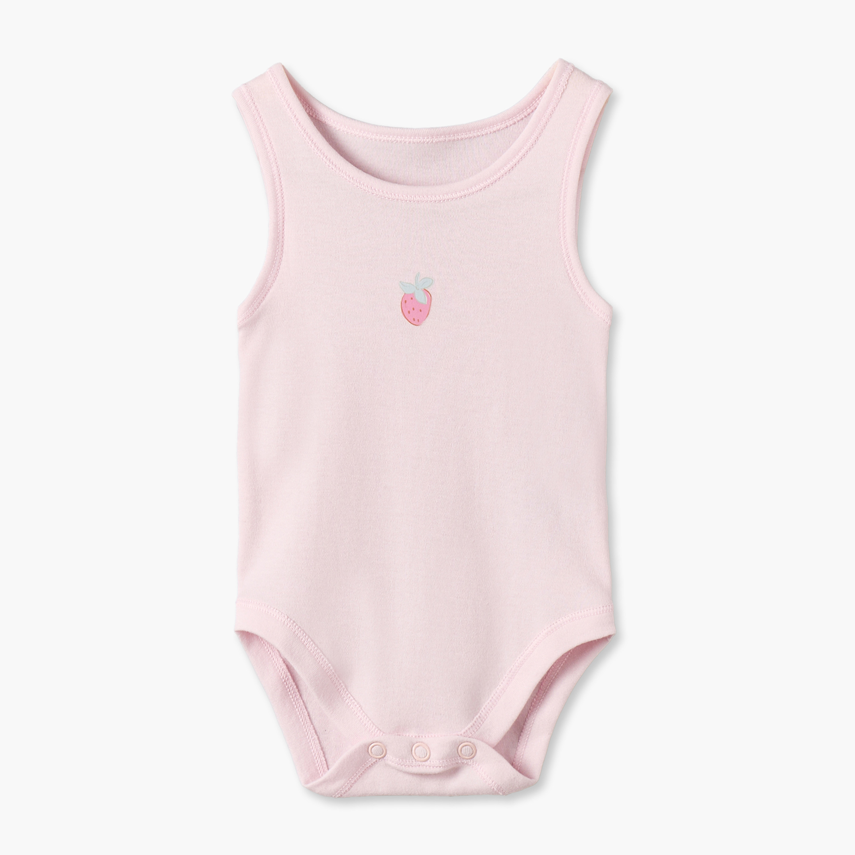 Pack of 7 Juniors Cotton Crew Neck Sleeveless Bodysuit with Snap Button Closure-baby-girls-clothing-bodysuits-image-9