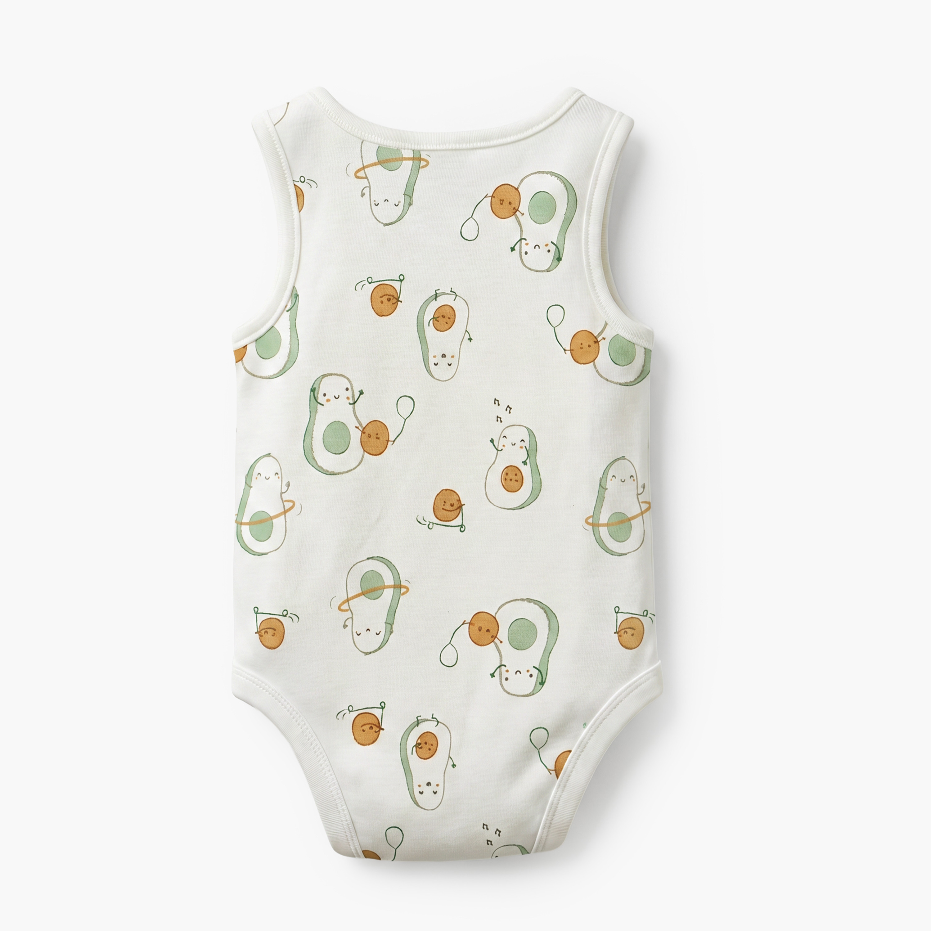Pack of 5 Juniors Crew Neck Sleeveless Bodysuit with Assorted Print-baby-boys-clothing-bodysuits-image-7