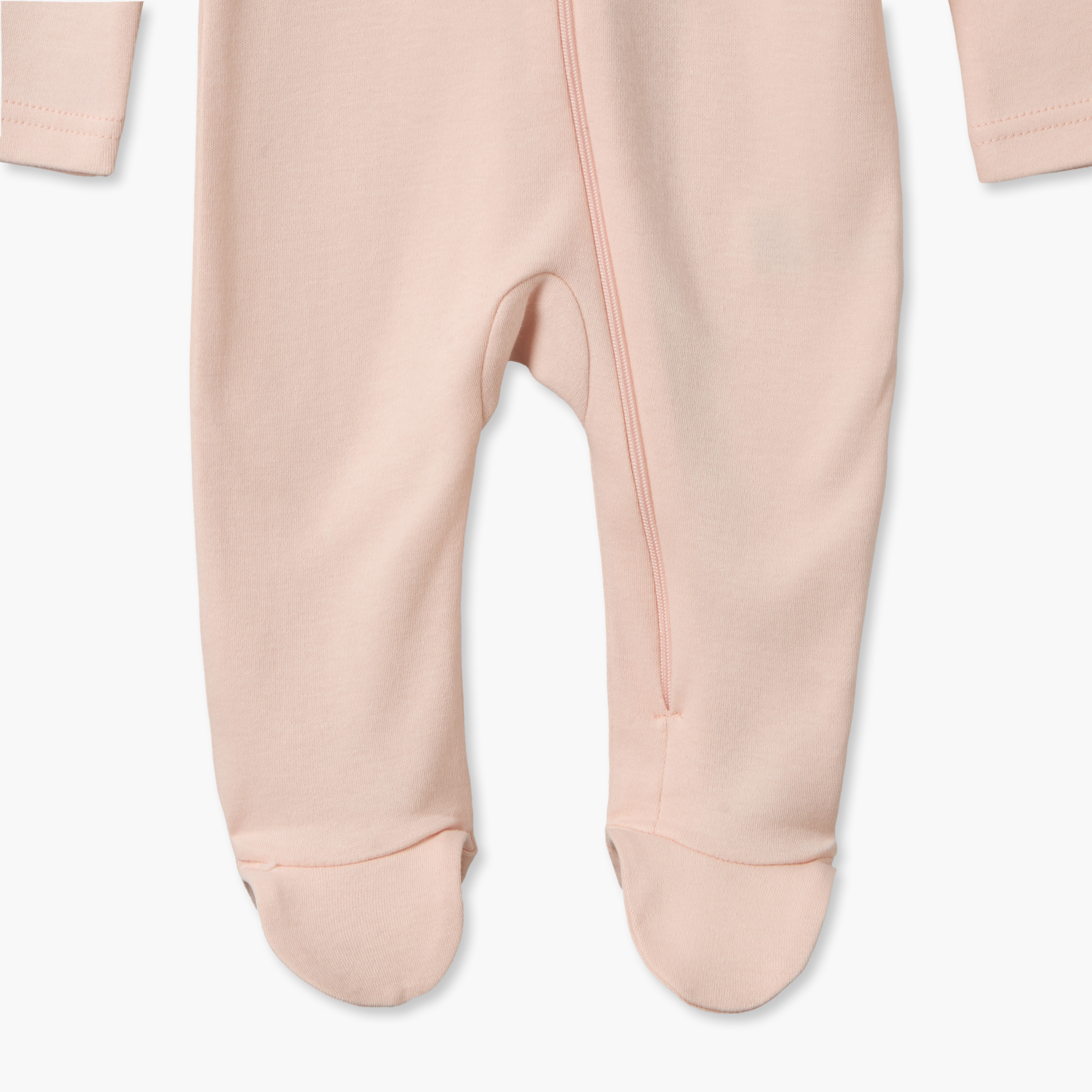 طقم بدلات نوم قطنية بياقة ضيقة وأكمام طويلة وسحاب إغلاق من جونيورز - 7 قطع-baby-girls-clothing-nightwear-sleepsuits-image-12
