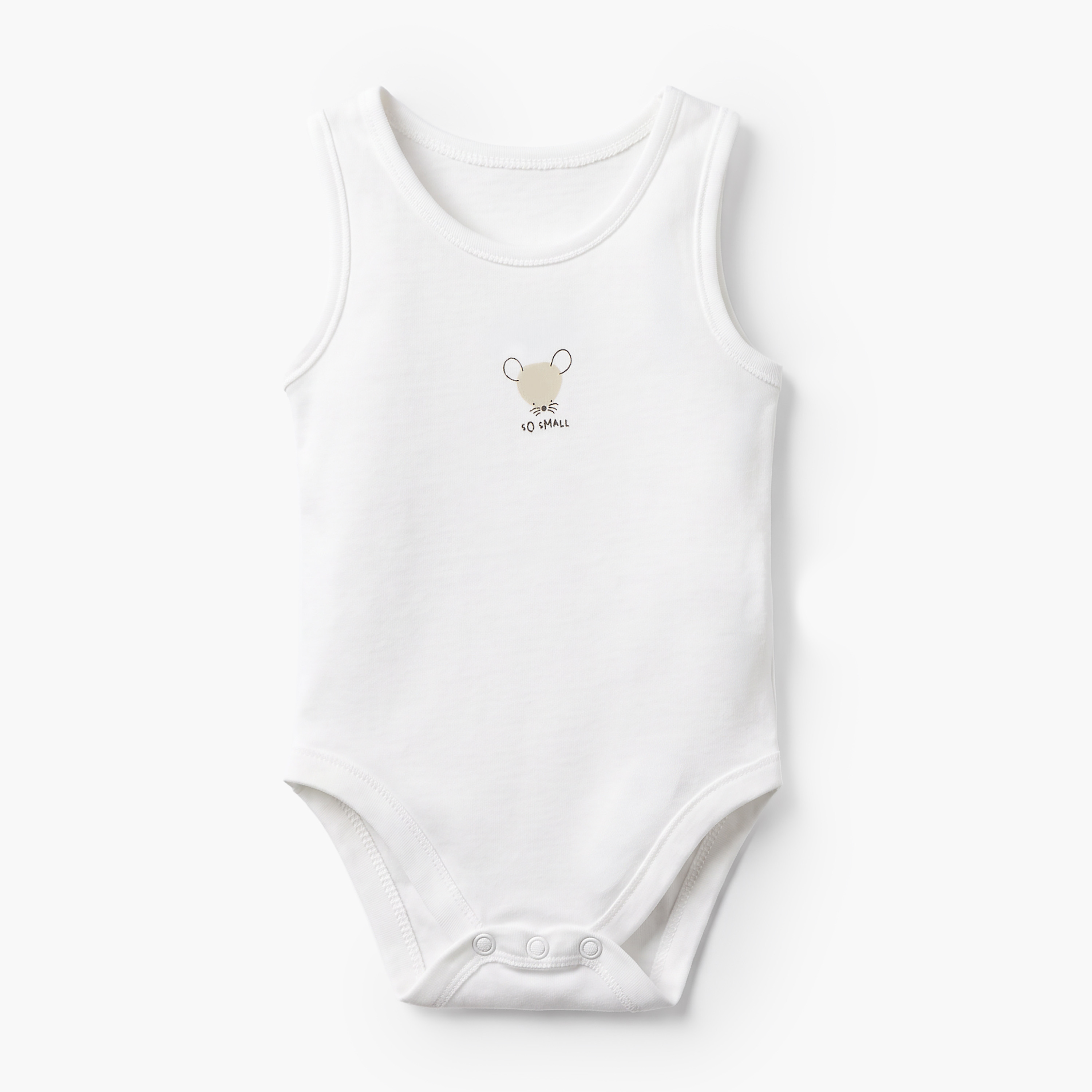 Pack of 7 Juniors Crew Neck Sleeveless Bodysuit with Snap Button Closure-baby-boys-clothing-bodysuits-image-5