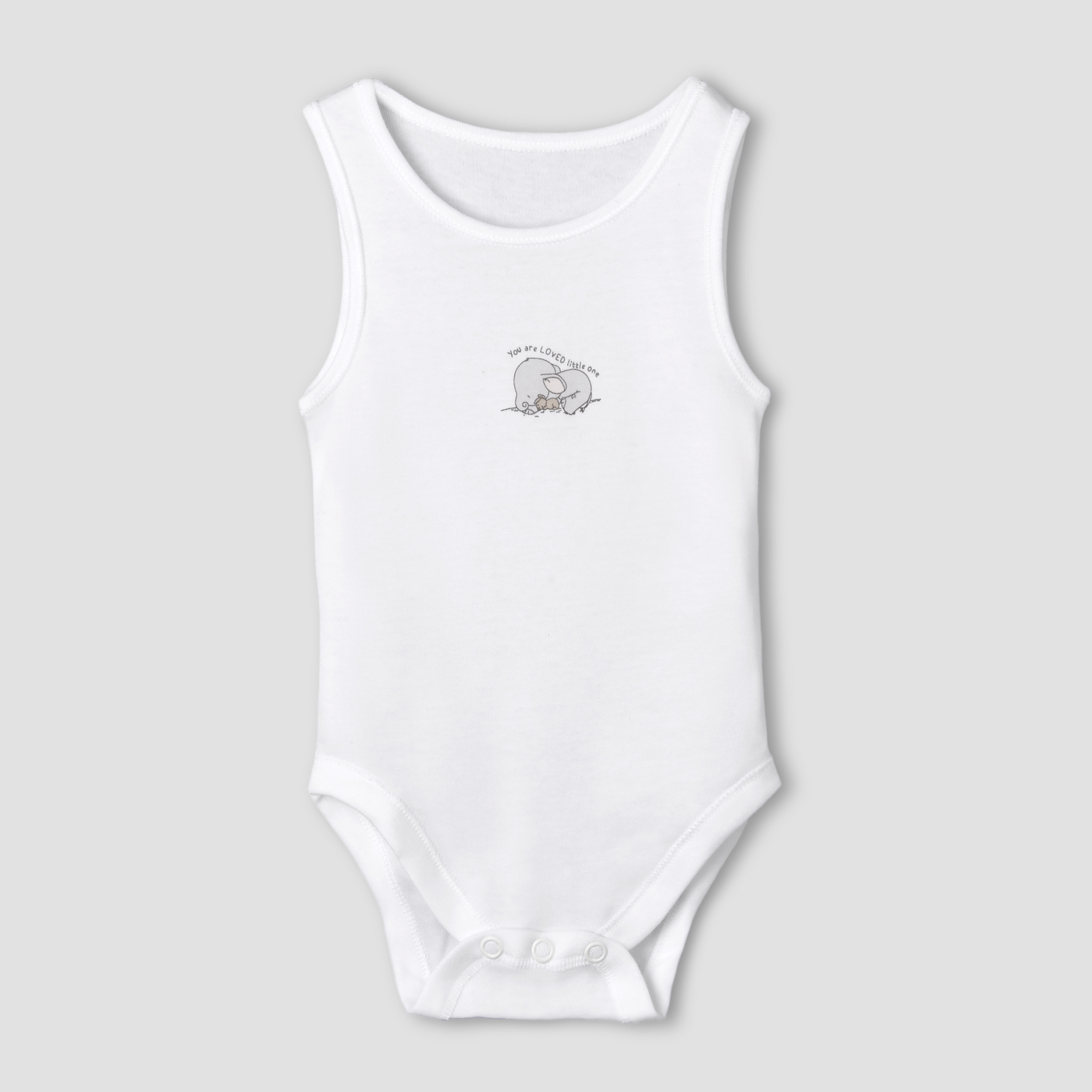 Set of 7 Juniors Round Neck Sleeveless Bodysuit with Elephant Print-baby-boys-clothing-bodysuits-image-4
