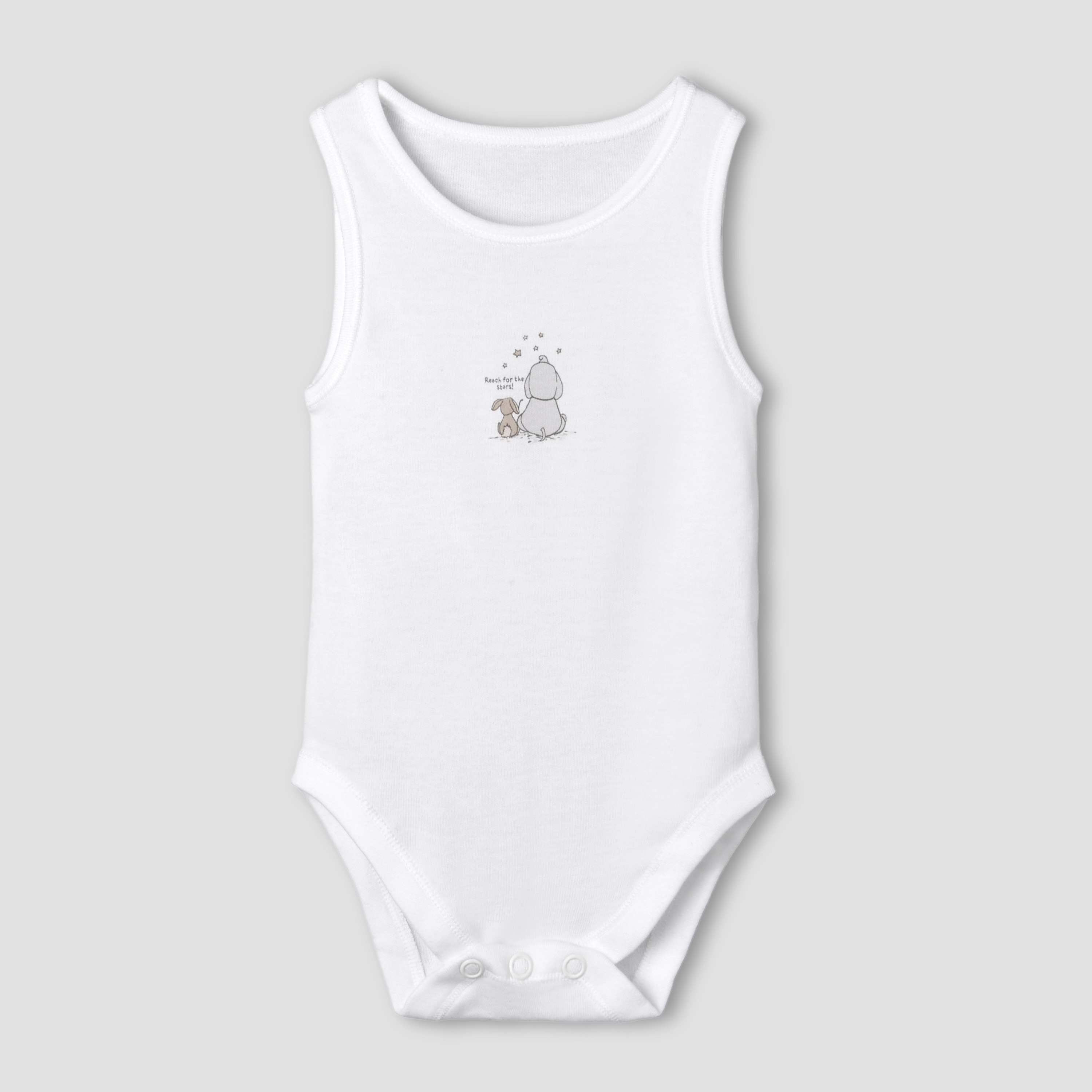 Set of 7 Juniors Round Neck Sleeveless Bodysuit with Elephant Print-baby-boys-clothing-bodysuits-image-5