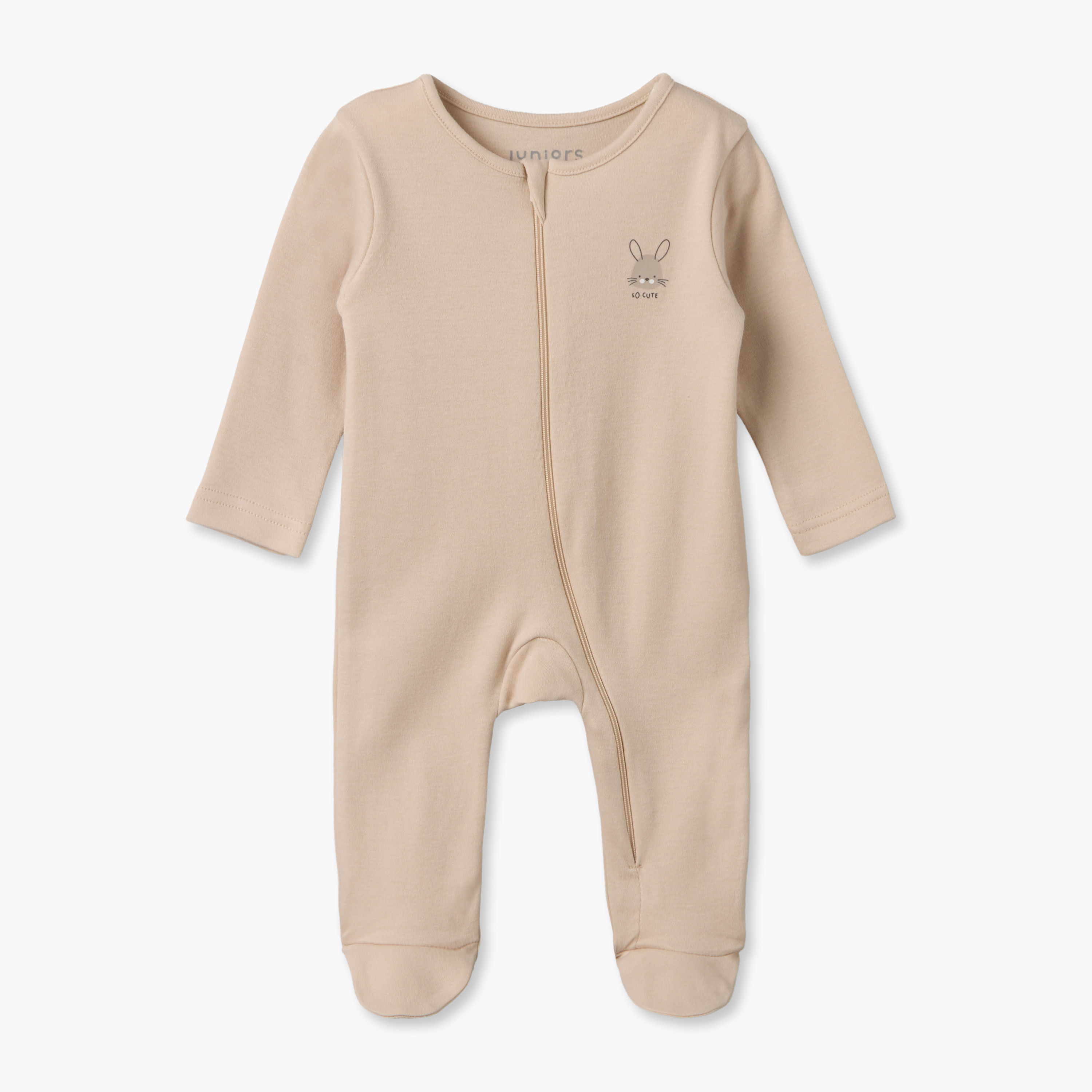 Pack of 7 Juniors Cotton Crew Neck Long Sleeves Sleepsuit with Zip Closure-baby-girls-clothing-nightwear-sleepsuits-image-11