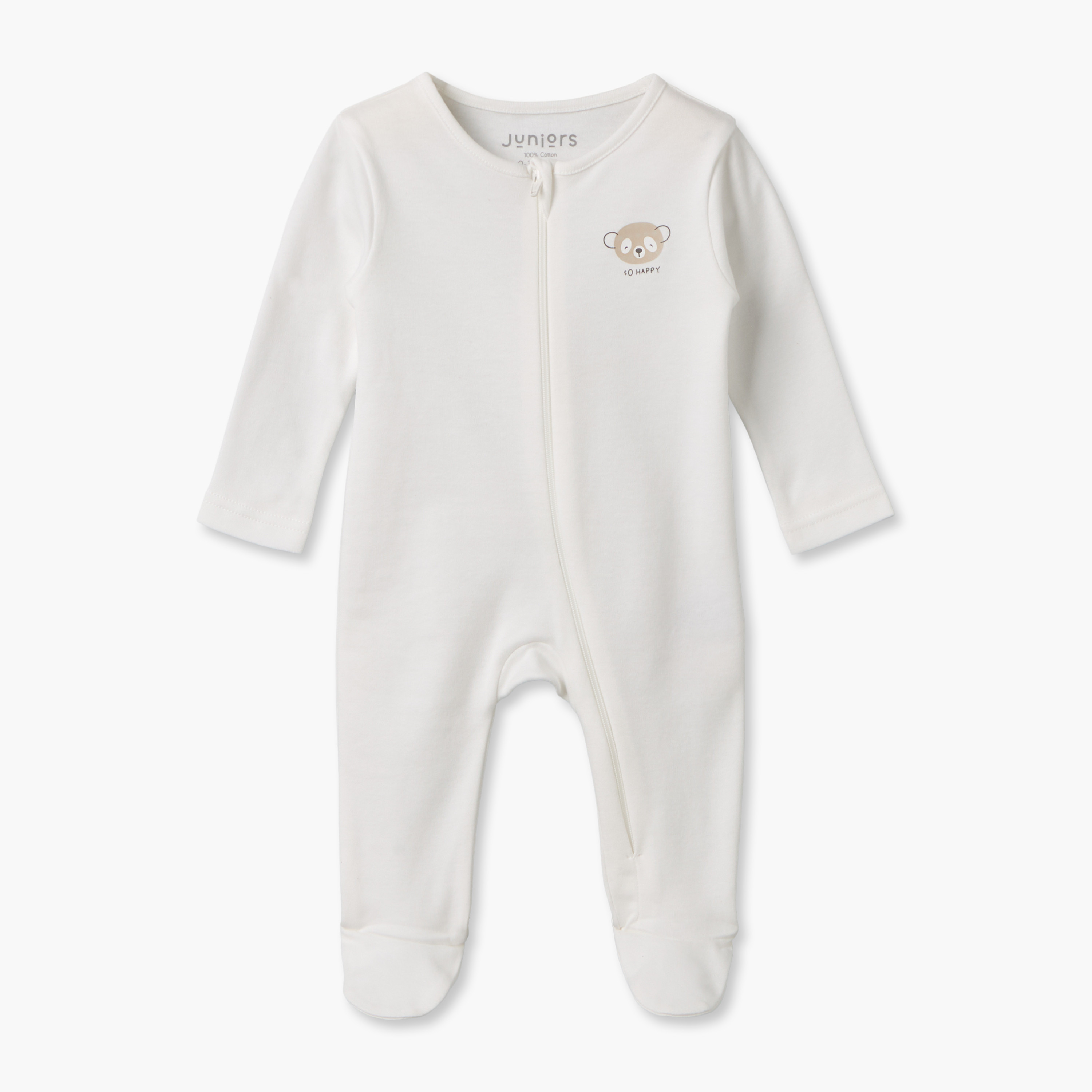 Pack of 7 Juniors Cotton Crew Neck Long Sleeves Sleepsuit with Zip Closure-baby-girls-clothing-nightwear-sleepsuits-image-7