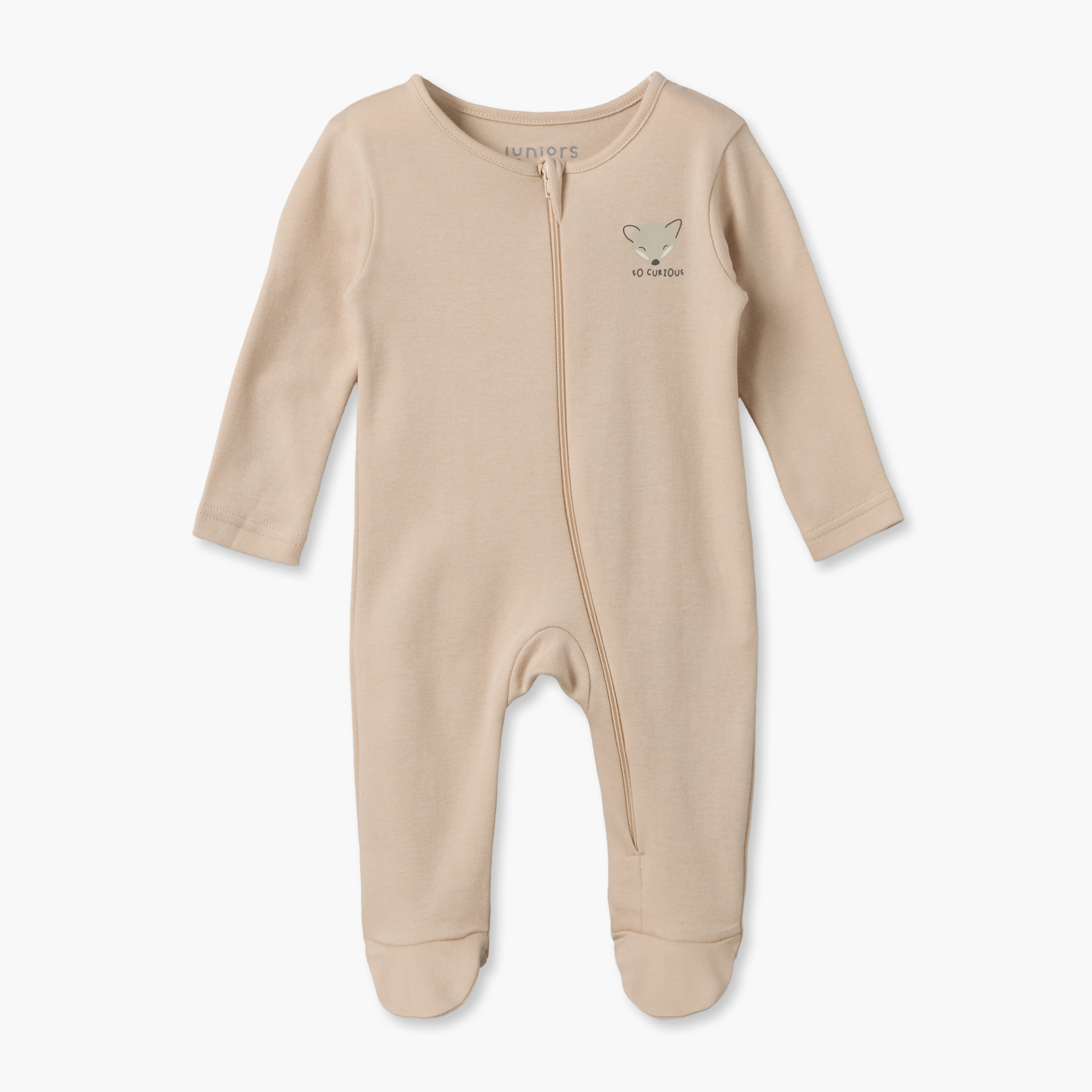 Pack of 7 Juniors Cotton Crew Neck Long Sleeves Sleepsuit with Zip Closure-baby-girls-clothing-nightwear-sleepsuits-image-8