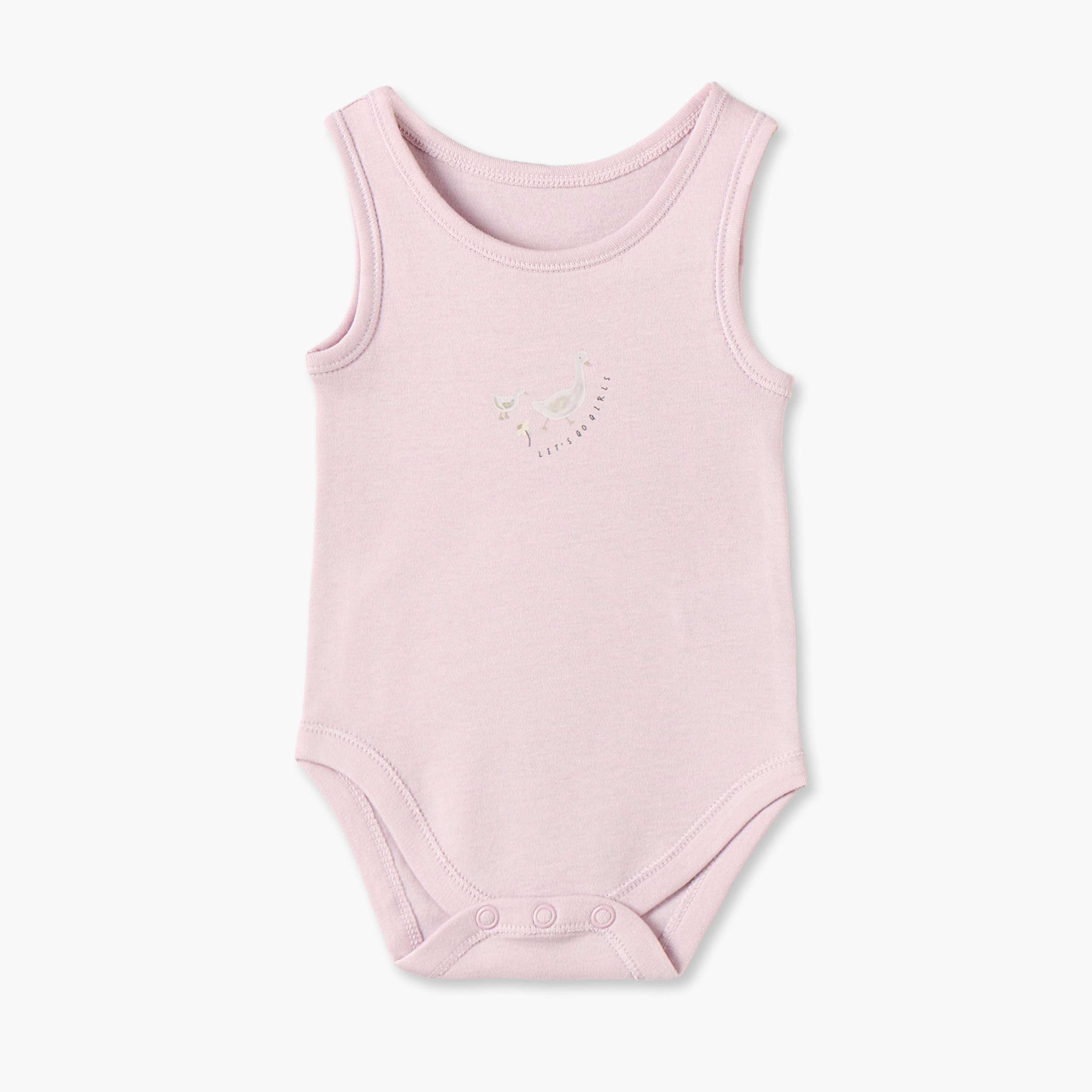 Pack of 7 Juniors Cotton Crew Neck Sleeveless Bodysuit with Snap Button Closure-baby-girls-clothing-bodysuits-image-3