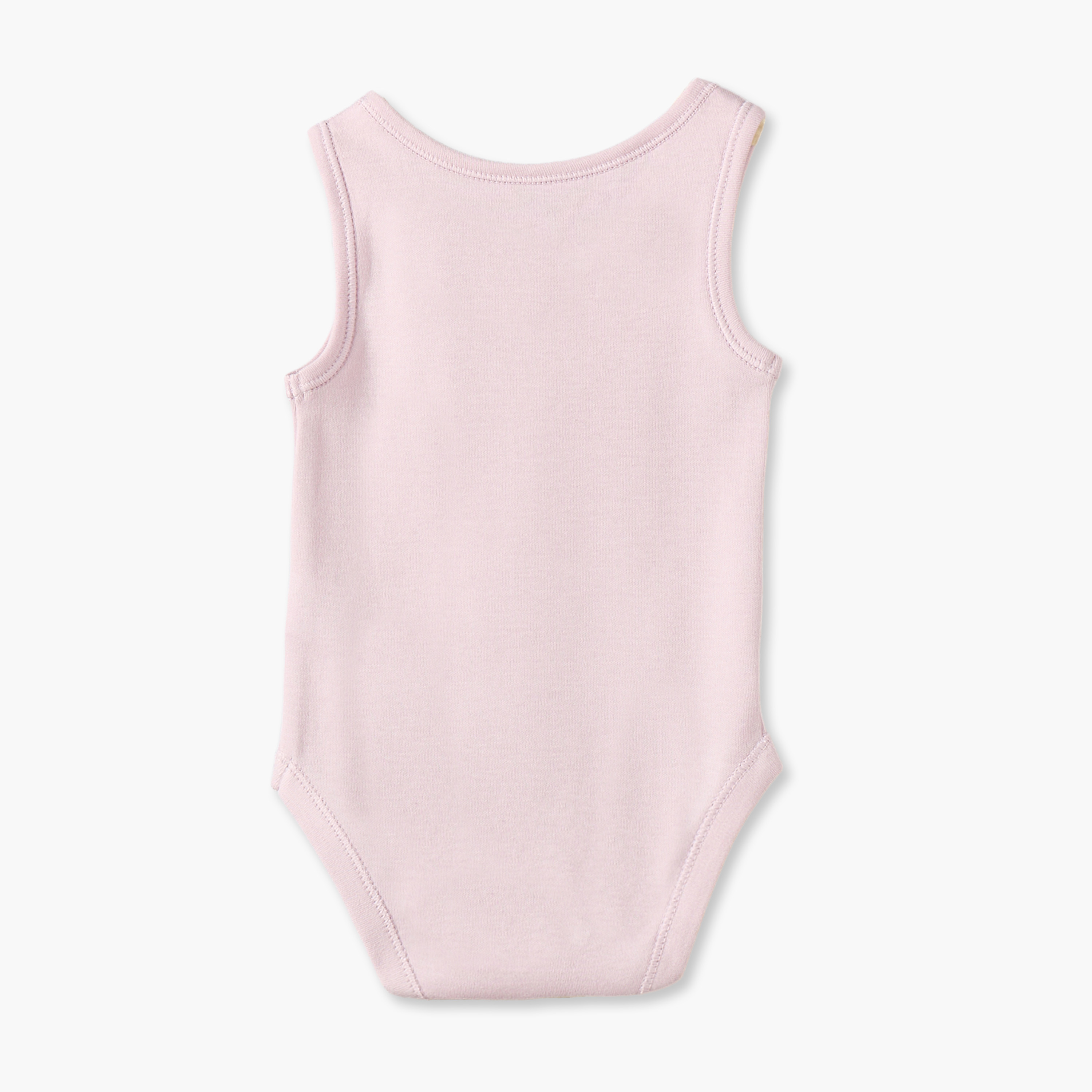 Pack of 7 Juniors Cotton Crew Neck Sleeveless Bodysuit with Snap Button Closure-baby-girls-clothing-bodysuits-image-4