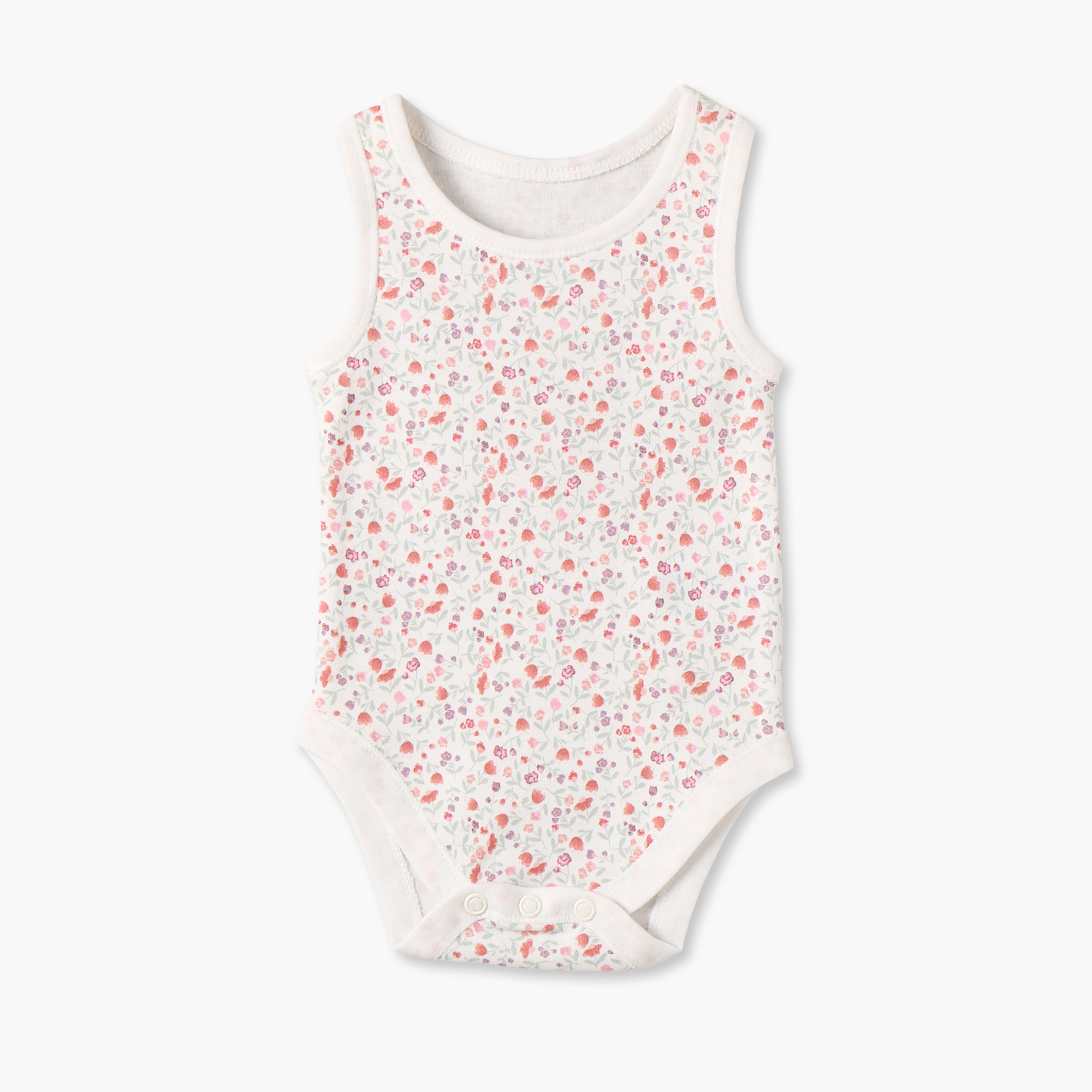 Pack of 7 Juniors Cotton Crew Neck Sleeveless Bodysuit with Snap Button Closure-baby-girls-clothing-bodysuits-image-6