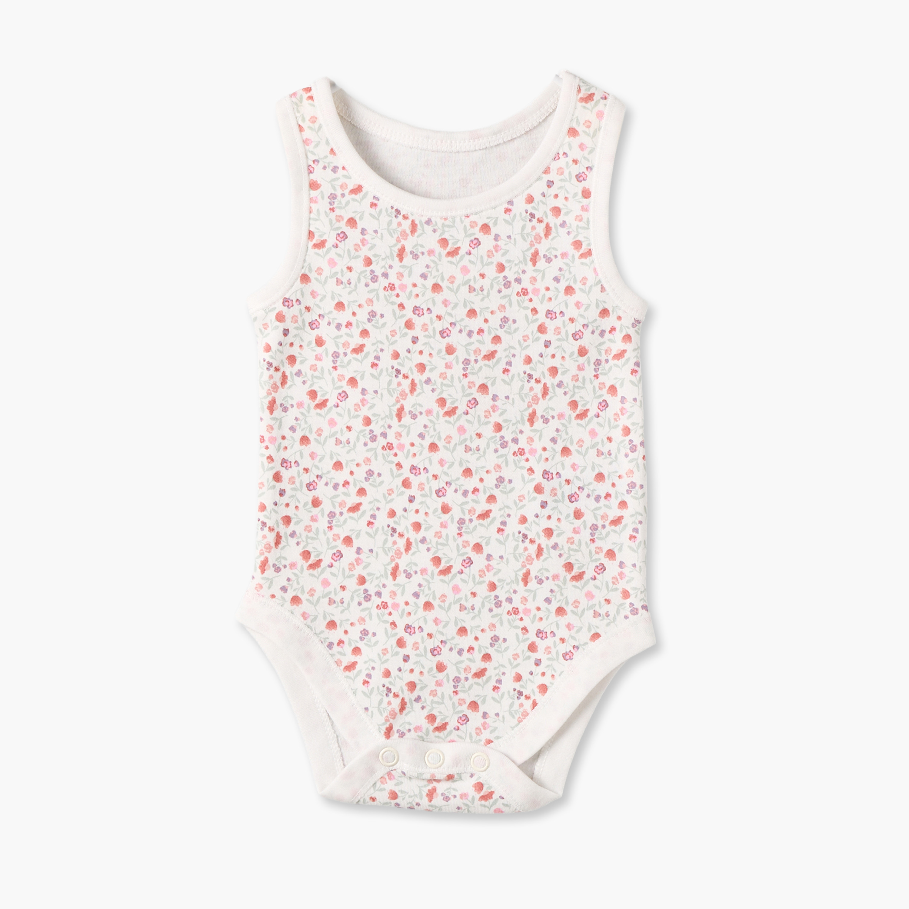 Pack of 7 Juniors Cotton Crew Neck Sleeveless Bodysuit with Snap Button Closure-baby-girls-clothing-bodysuits-image-8