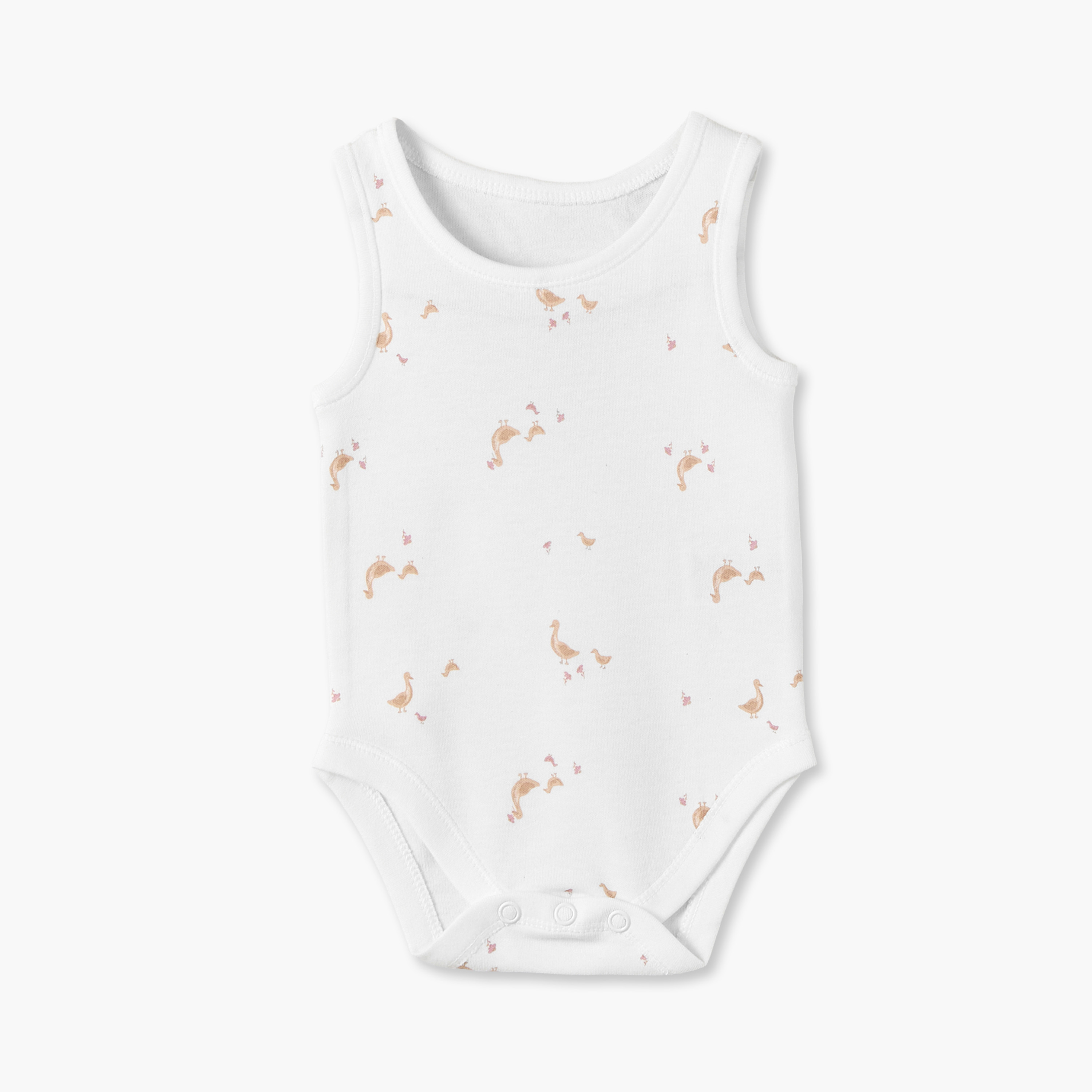 Pack of 7 Juniors Cotton Crew Neck Sleeveless Bodysuit with Snap Button Closure-baby-girls-clothing-bodysuits-image-9