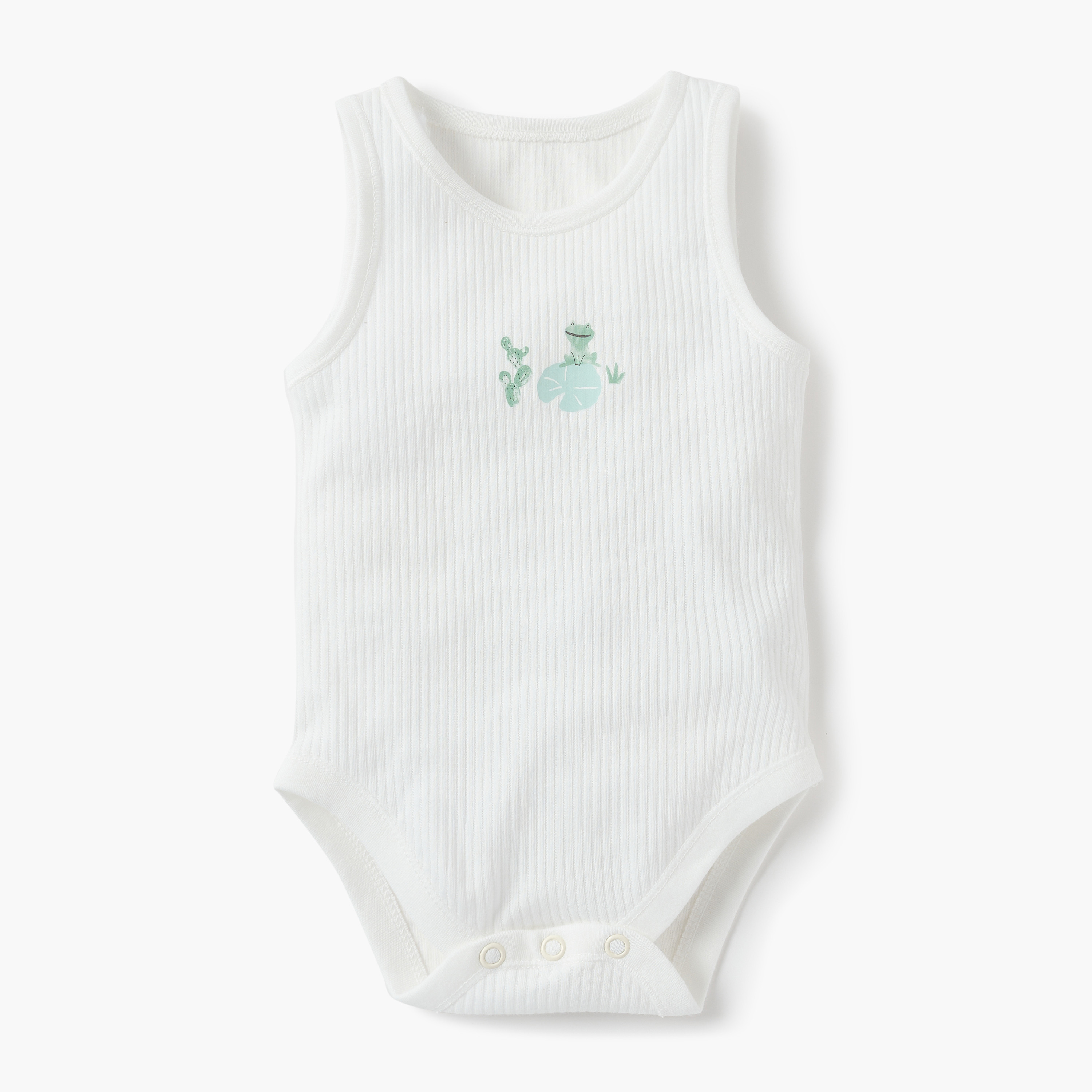 Juniors Assorted Sleeveless Bodysuit - Set of 5-baby-girls-clothing-bodysuits-image-3