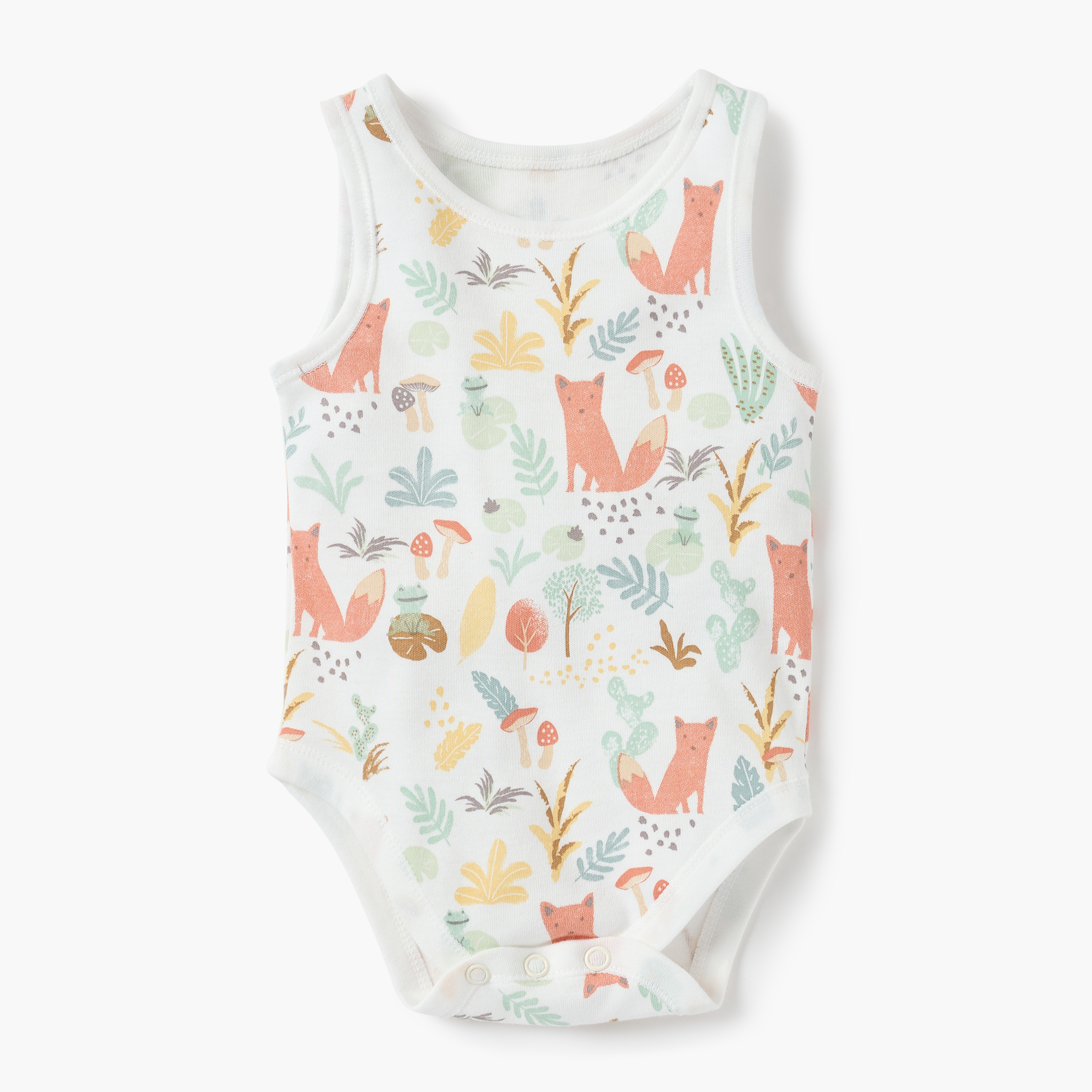 Juniors Assorted Sleeveless Bodysuit - Set of 5-baby-girls-clothing-bodysuits-image-5