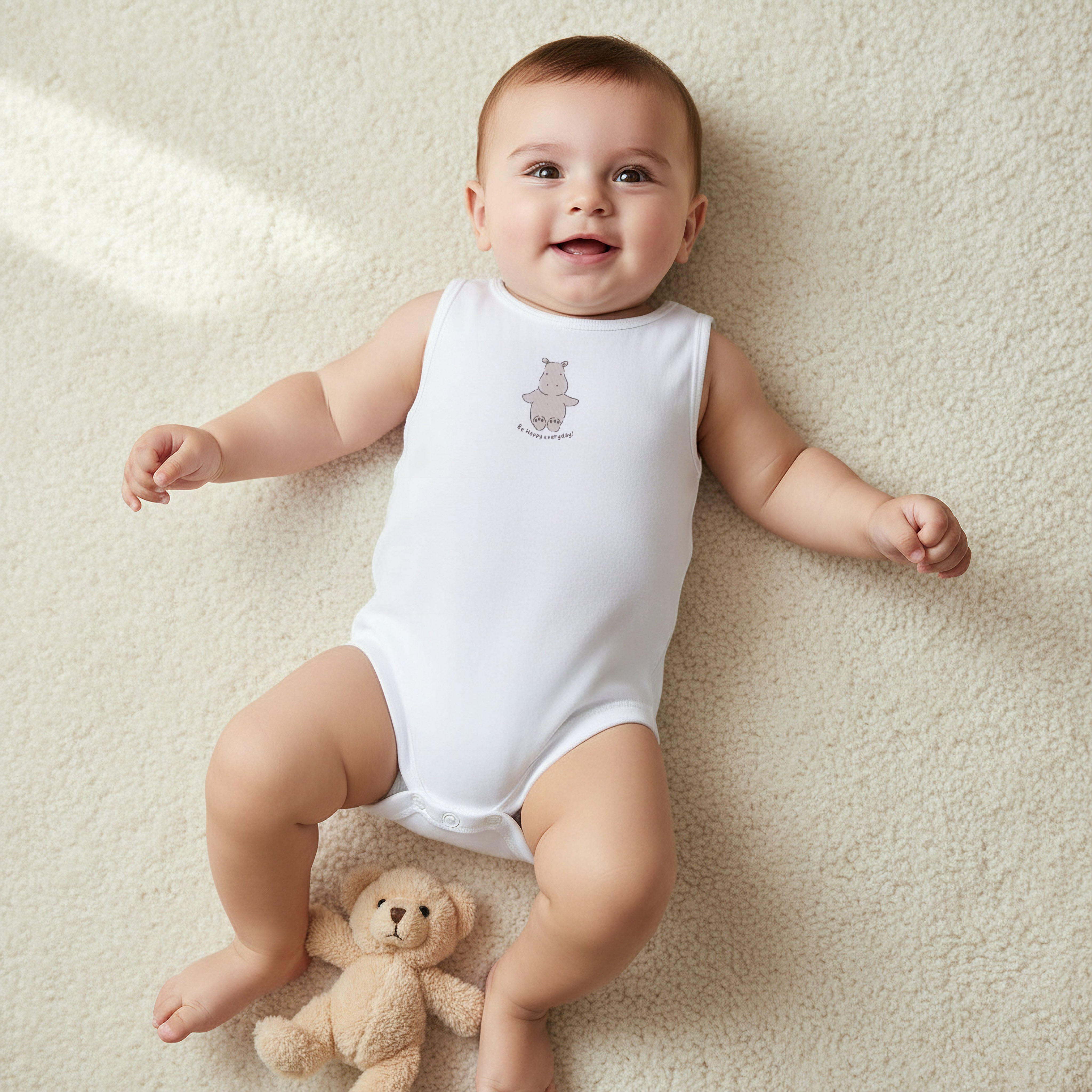 Set of 7 Juniors Crew Neck Sleeveless Bodysuit-baby-boys-clothing-bodysuits-image-2