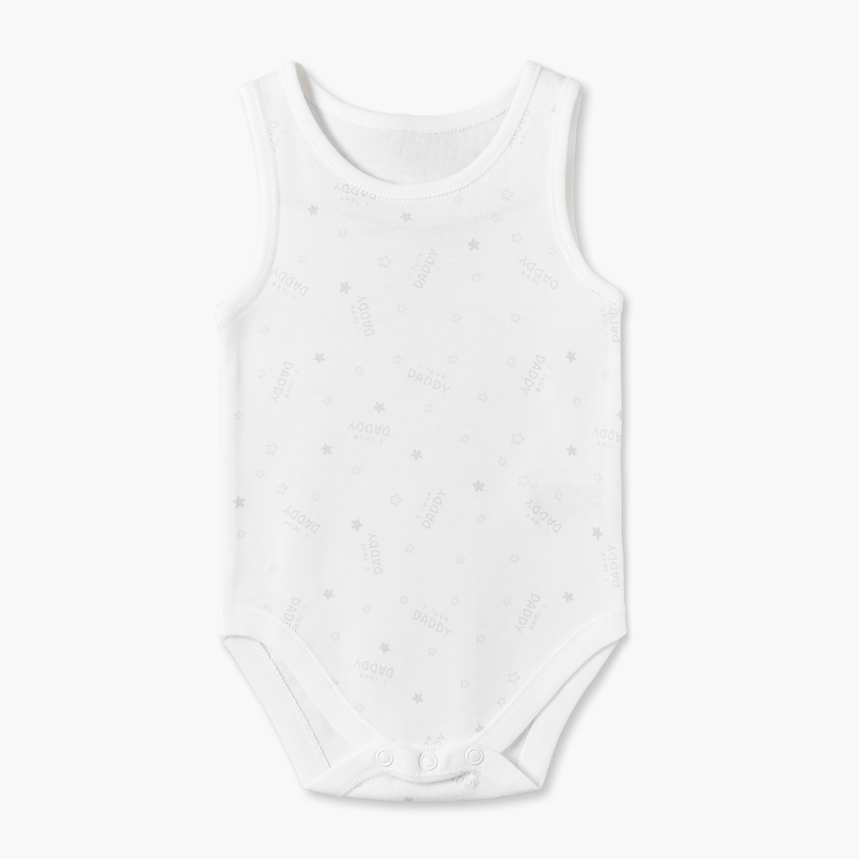 Pack of 7 Juniors Crew Neck Sleeveless Bodysuit with Snap Button Closure-baby-boys-clothing-bodysuits-image-10