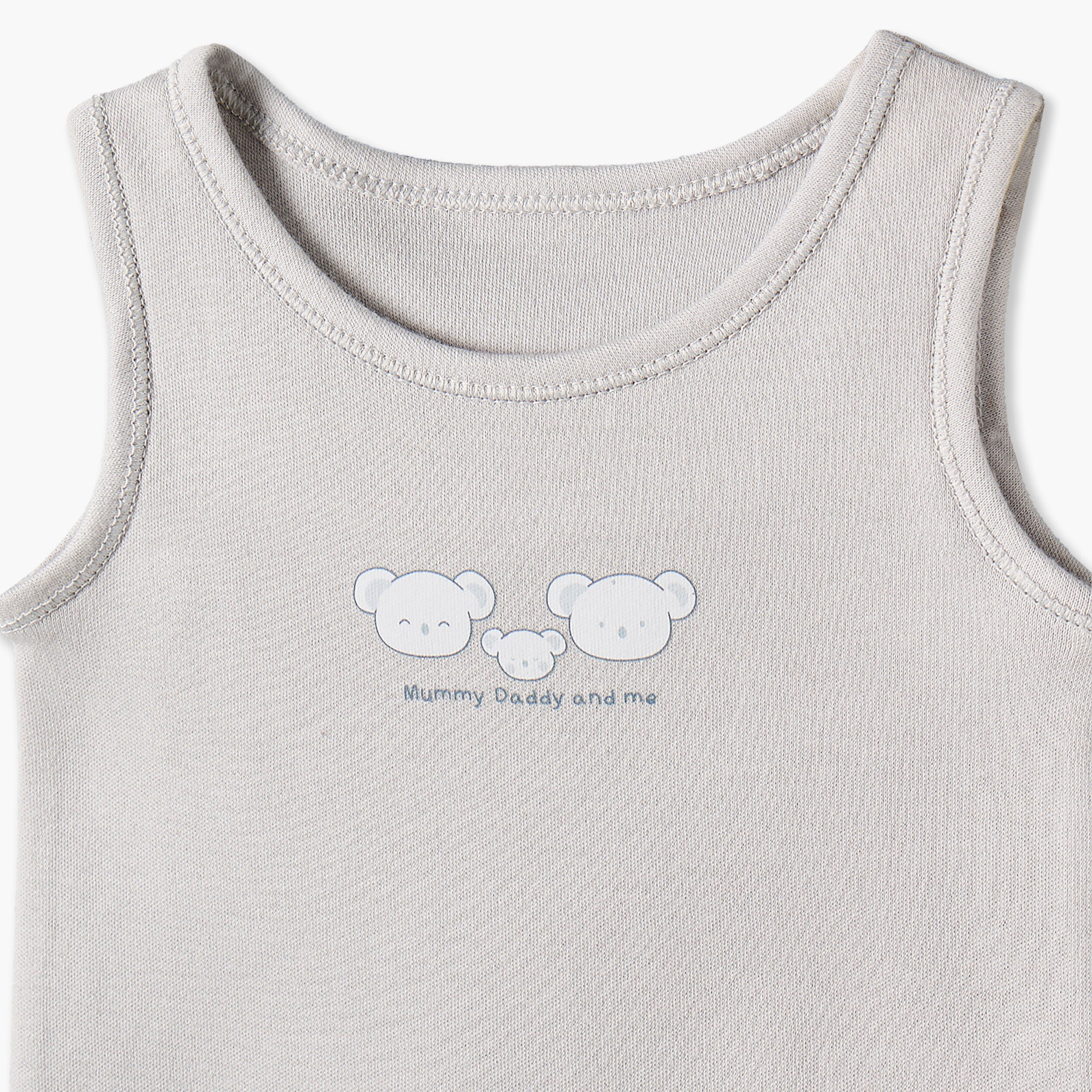 Pack of 7 Juniors Crew Neck Sleeveless Bodysuit with Snap Button Closure-baby-boys-clothing-bodysuits-image-11