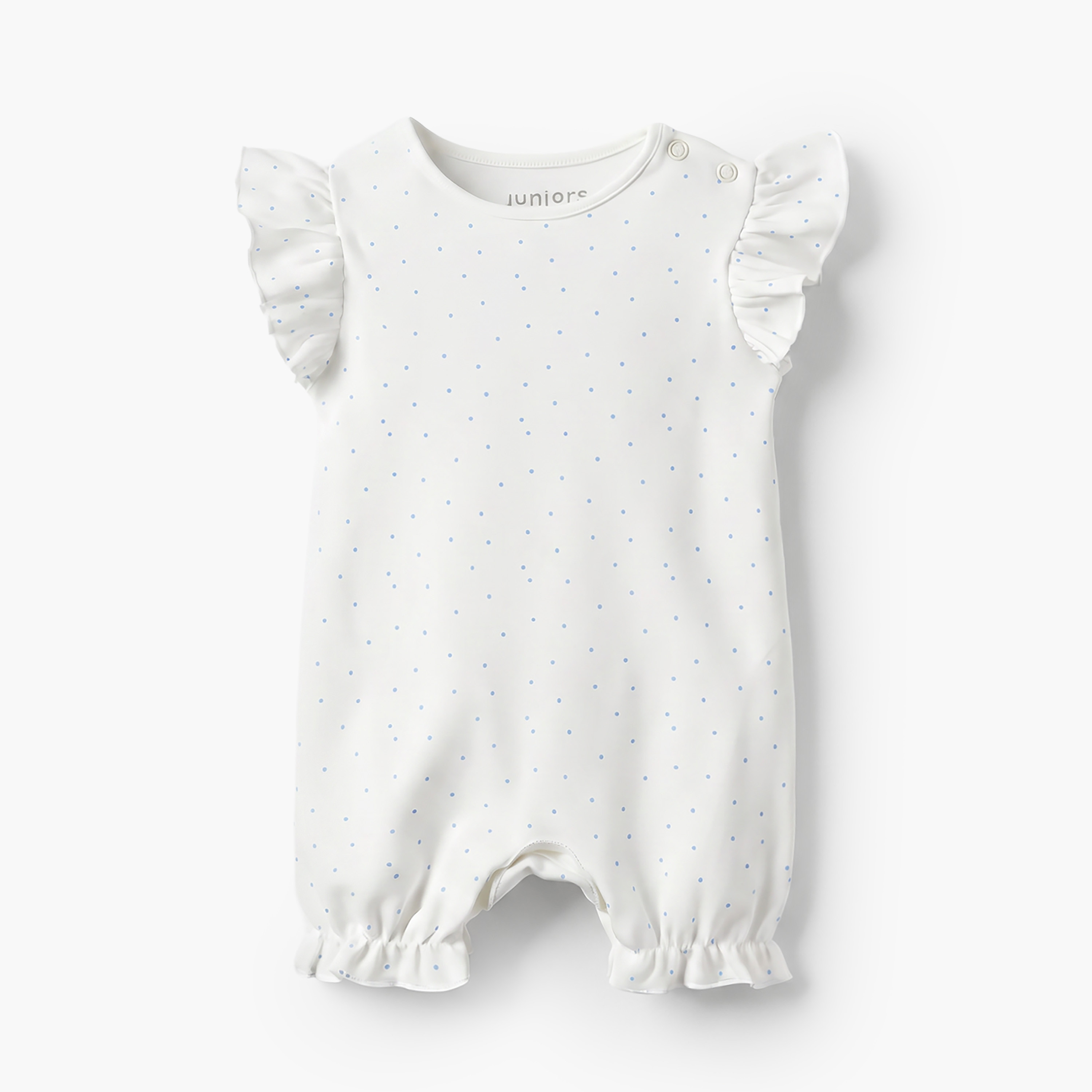 Pack of 4 Juniors Round Neck Short Sleeves Romper with Print-baby-girls-clothing-rompers-image-3