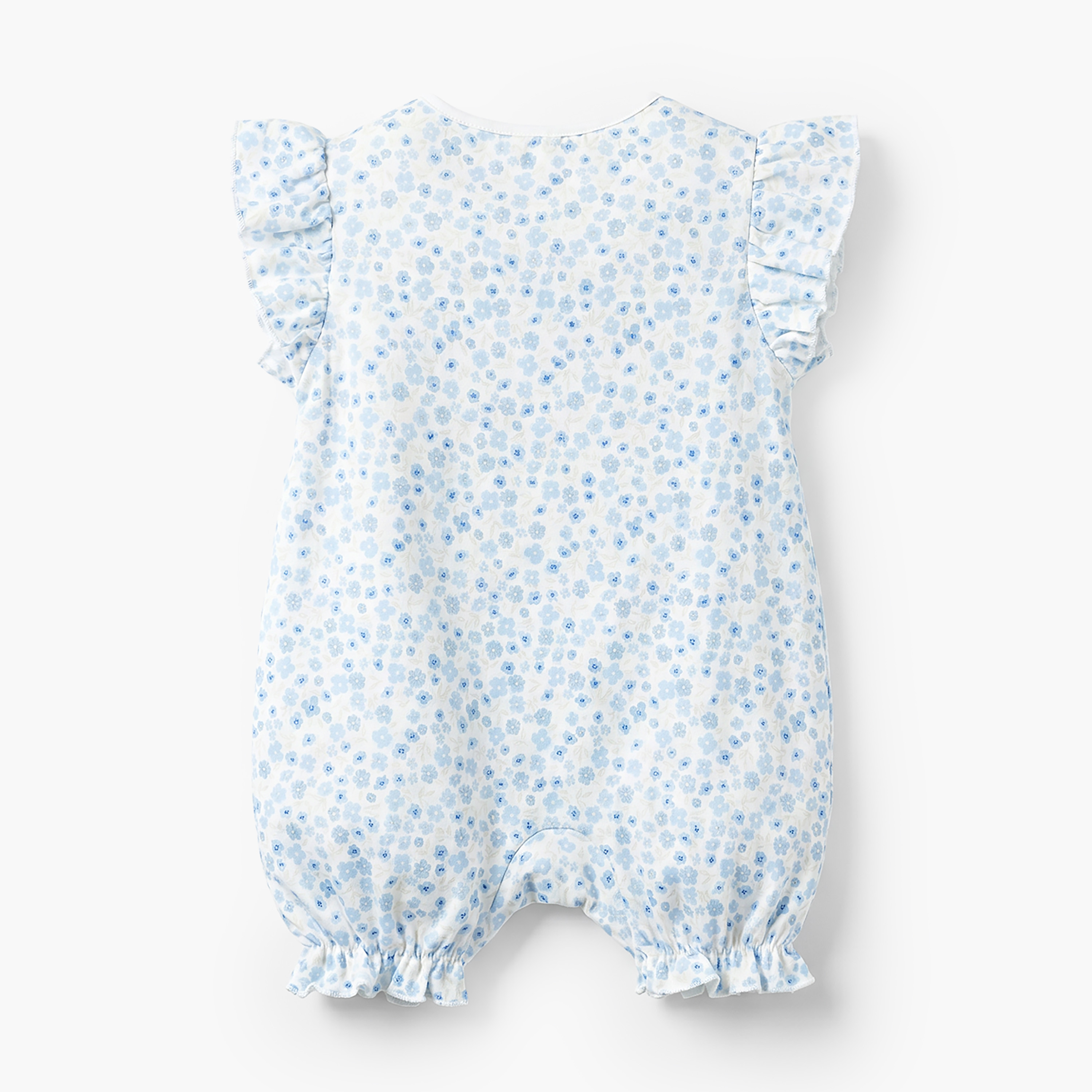 Pack of 4 Juniors Round Neck Short Sleeves Romper with Print-baby-girls-clothing-rompers-image-7