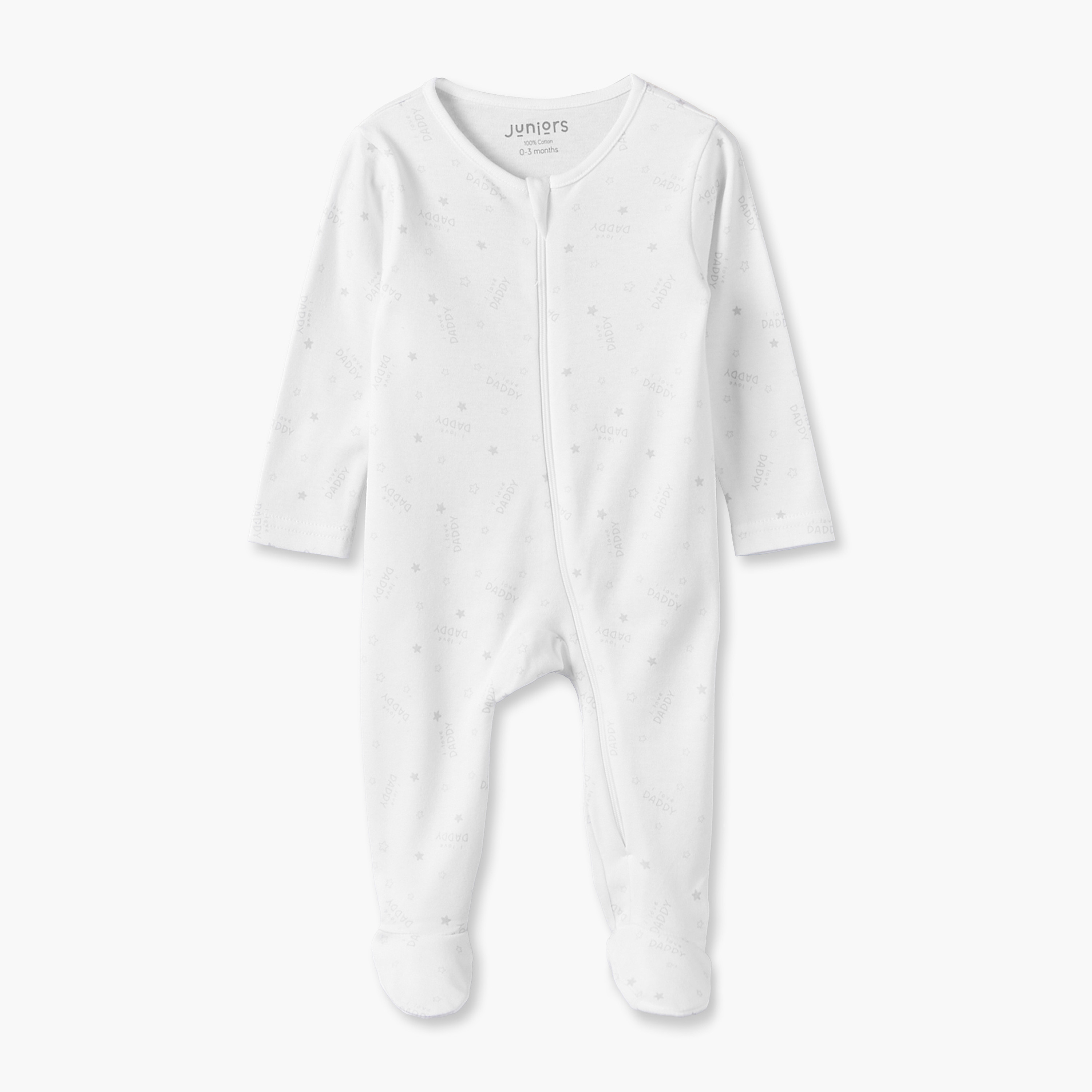 Pack of 7 Juniors Cotton Crew Neck Long Sleeves Sleepsuit with Zip Closure-baby-boys-clothing-nightwear-sleepsuits-image-10
