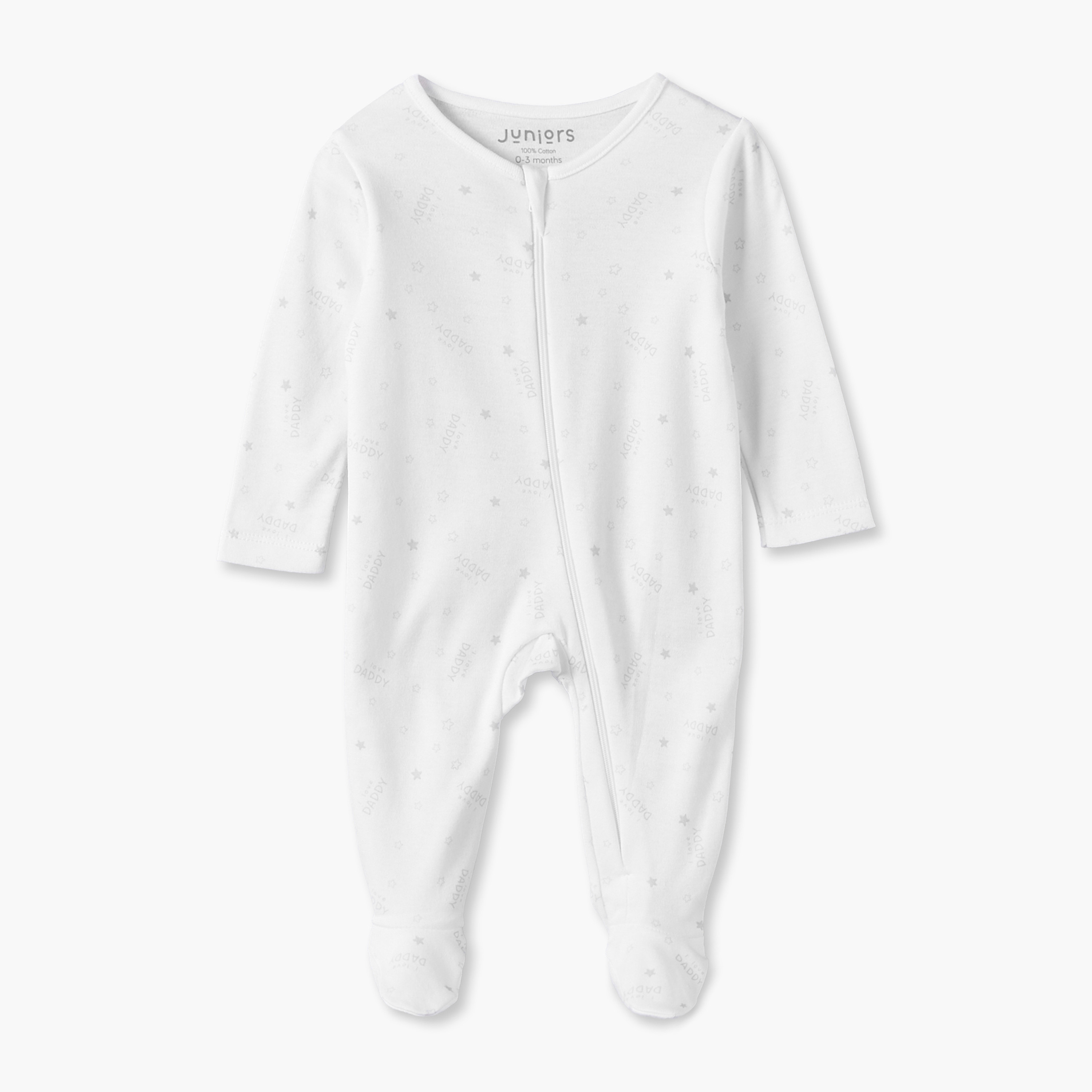 Pack of 7 Juniors Cotton Crew Neck Long Sleeves Sleepsuit with Zip Closure-baby-boys-clothing-nightwear-sleepsuits-image-7