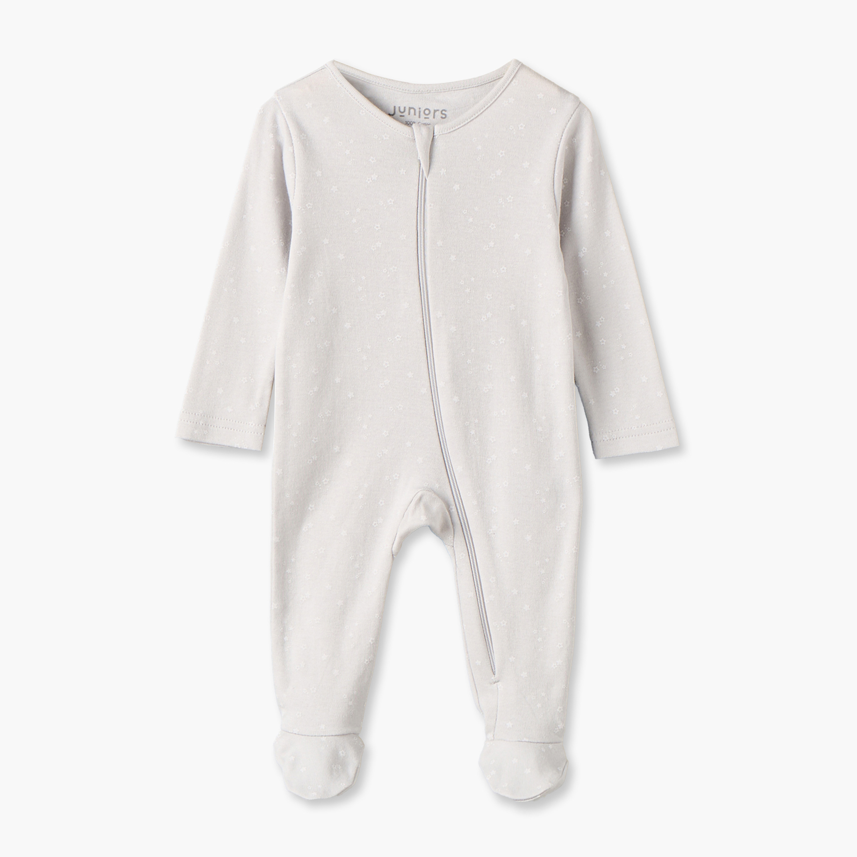 Pack of 7 Juniors Cotton Crew Neck Long Sleeves Sleepsuit with Zip Closure-baby-boys-clothing-nightwear-sleepsuits-image-8