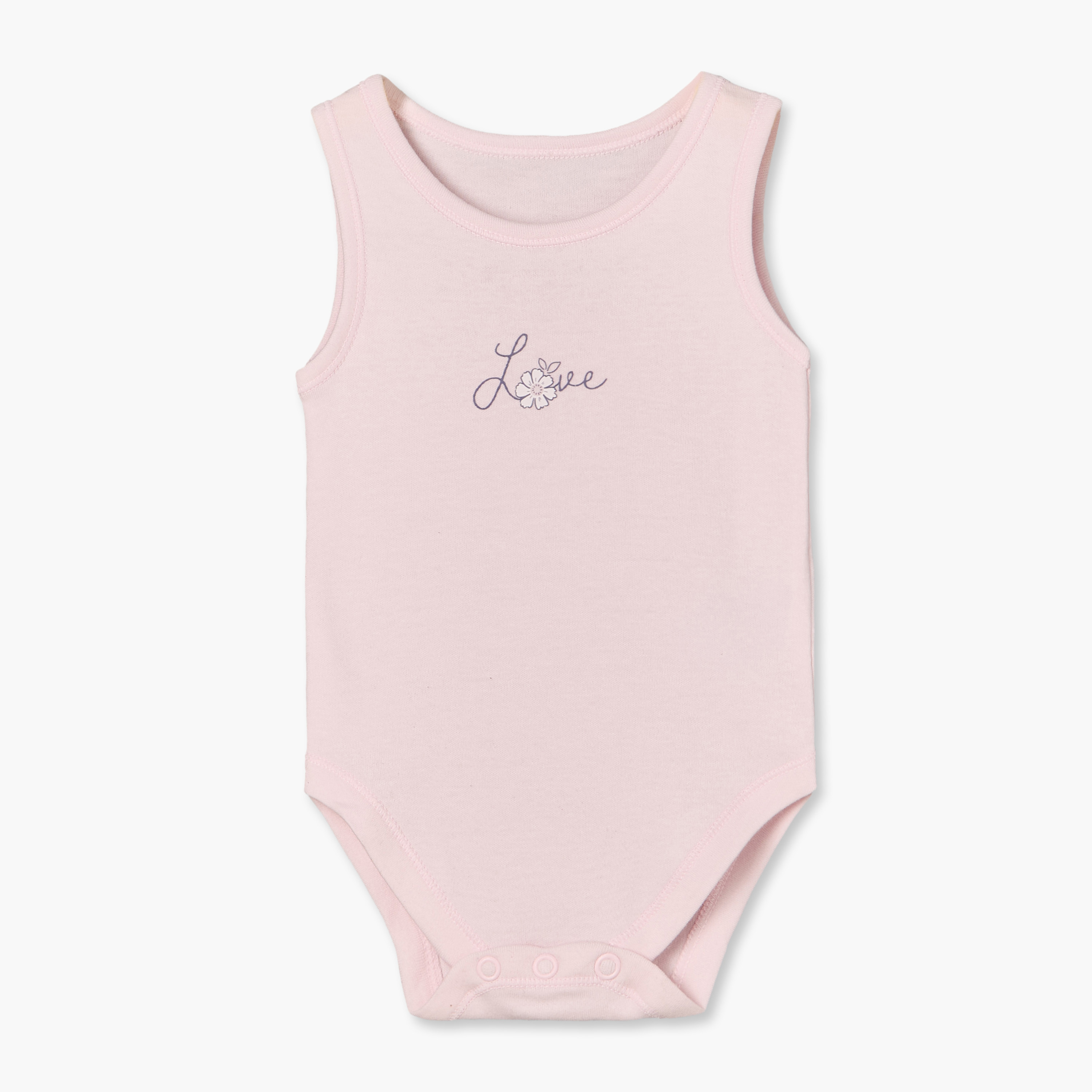 طقم من 5 - بودي سوت قطن بدون أكمام بياقة مستديرة وطبعات من جونيورز-baby-girls-clothing-bodysuits-image-3