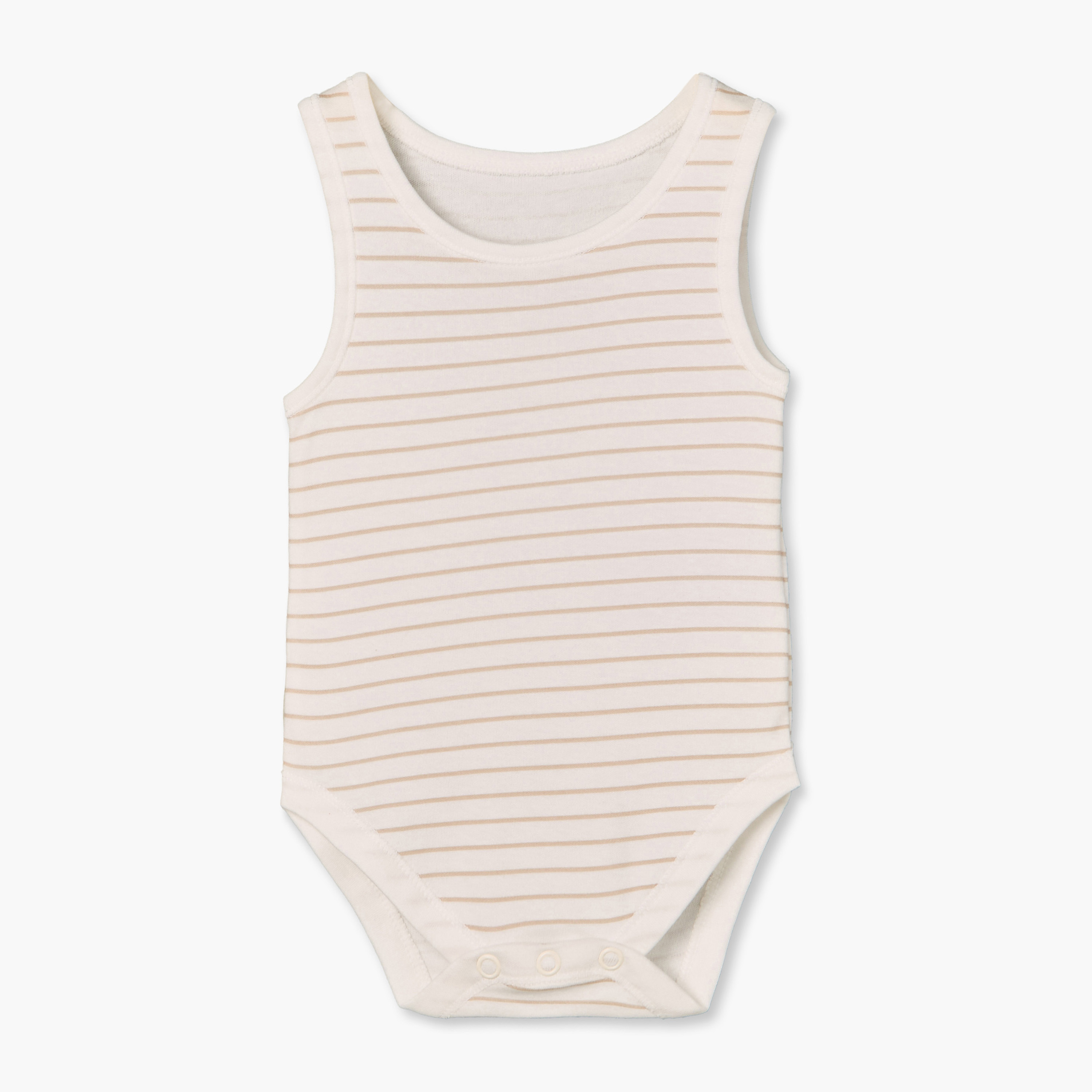 Pack of 5 Juniors Cotton Crew Neck Sleeveless Bodysuit with Snap Button Closure-baby-girls-clothing-bodysuits-image-5