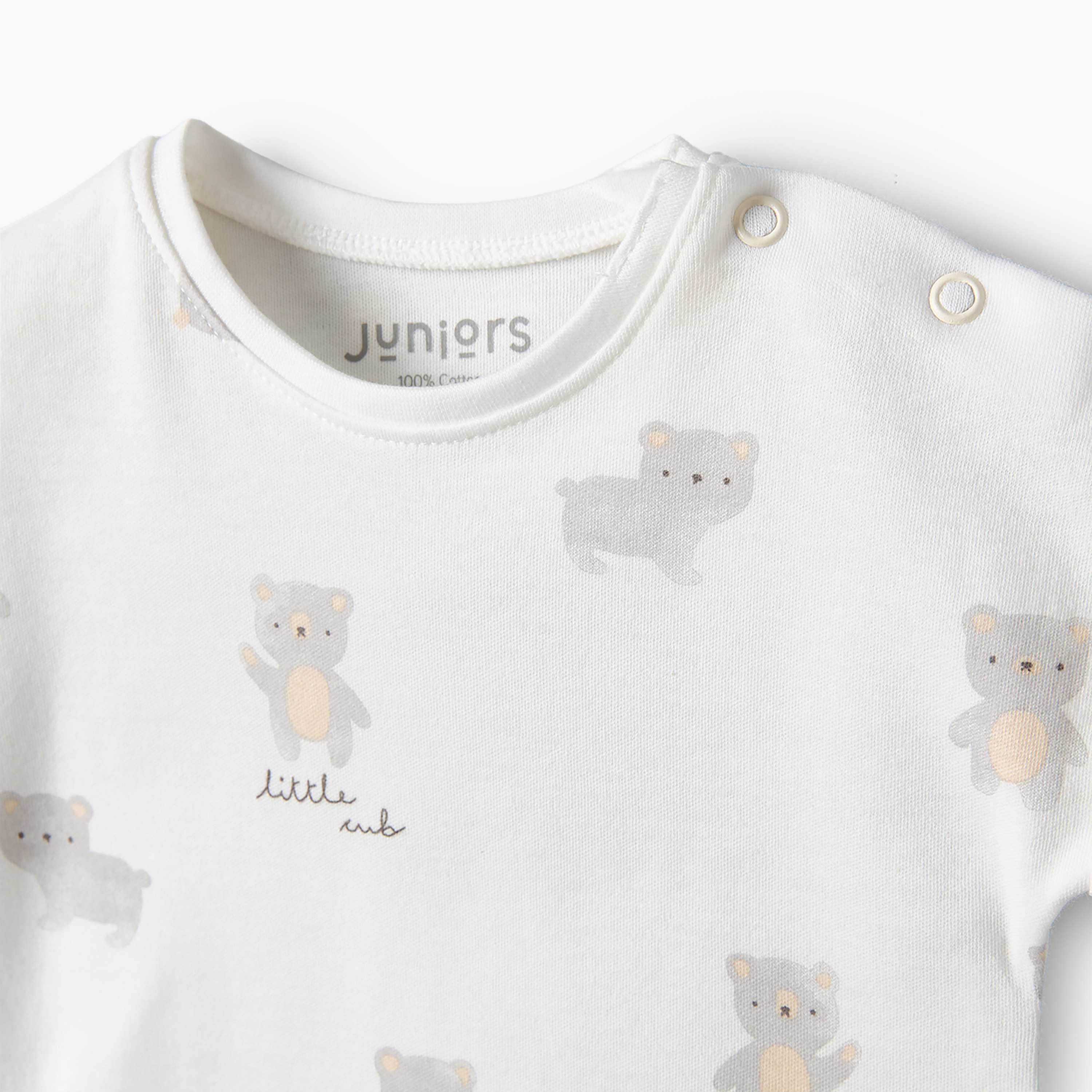 Pack of 4 Juniors Crew Neck Short Sleeve Romper with Snap Button Closure-baby-boys-clothing-rompers-image-8