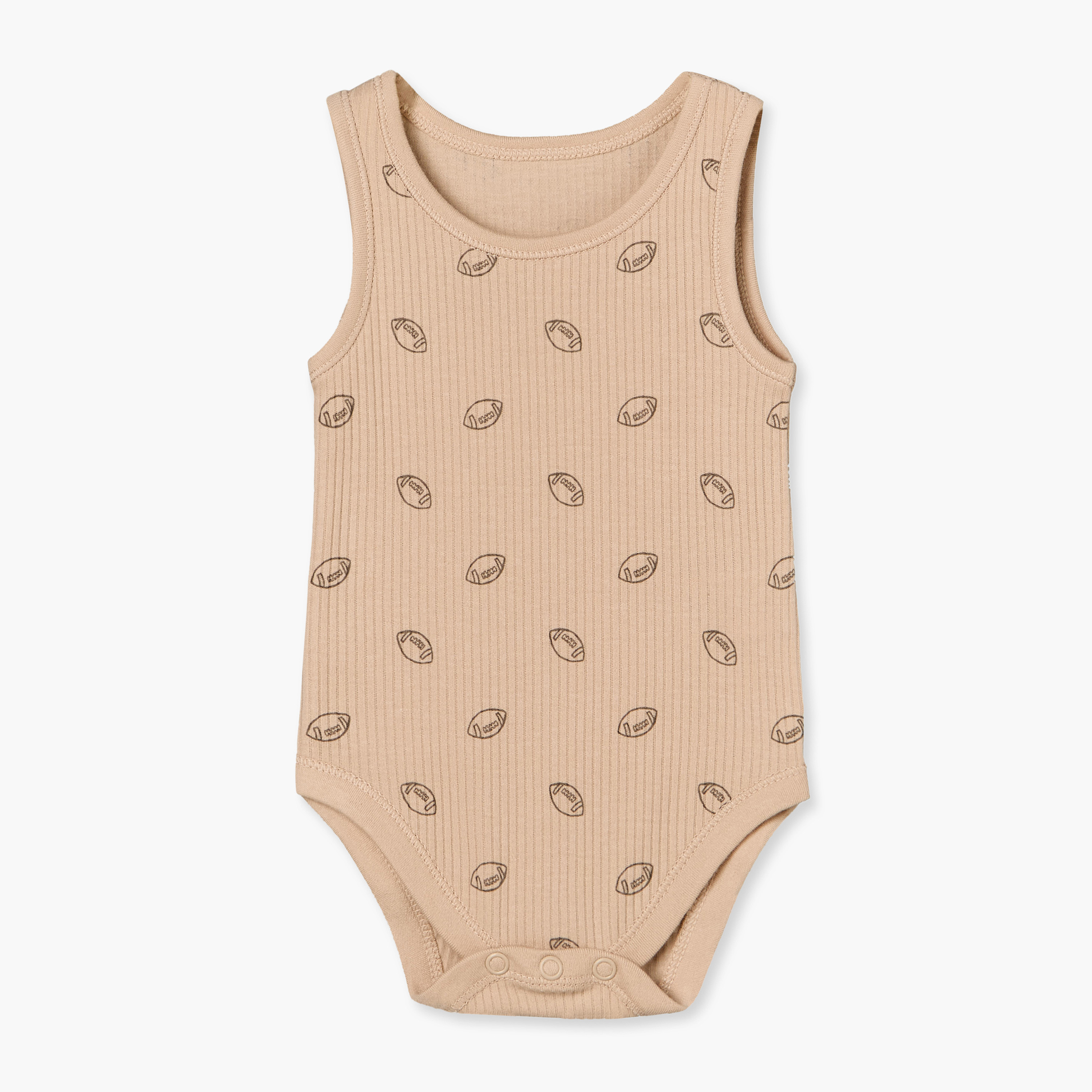 بودي سوت دون أكمام بياقة مستديرة وزر إغلاق كبّاس من جونيورز - عبوة 5 قطع-baby-boys-clothing-bodysuits-image-2