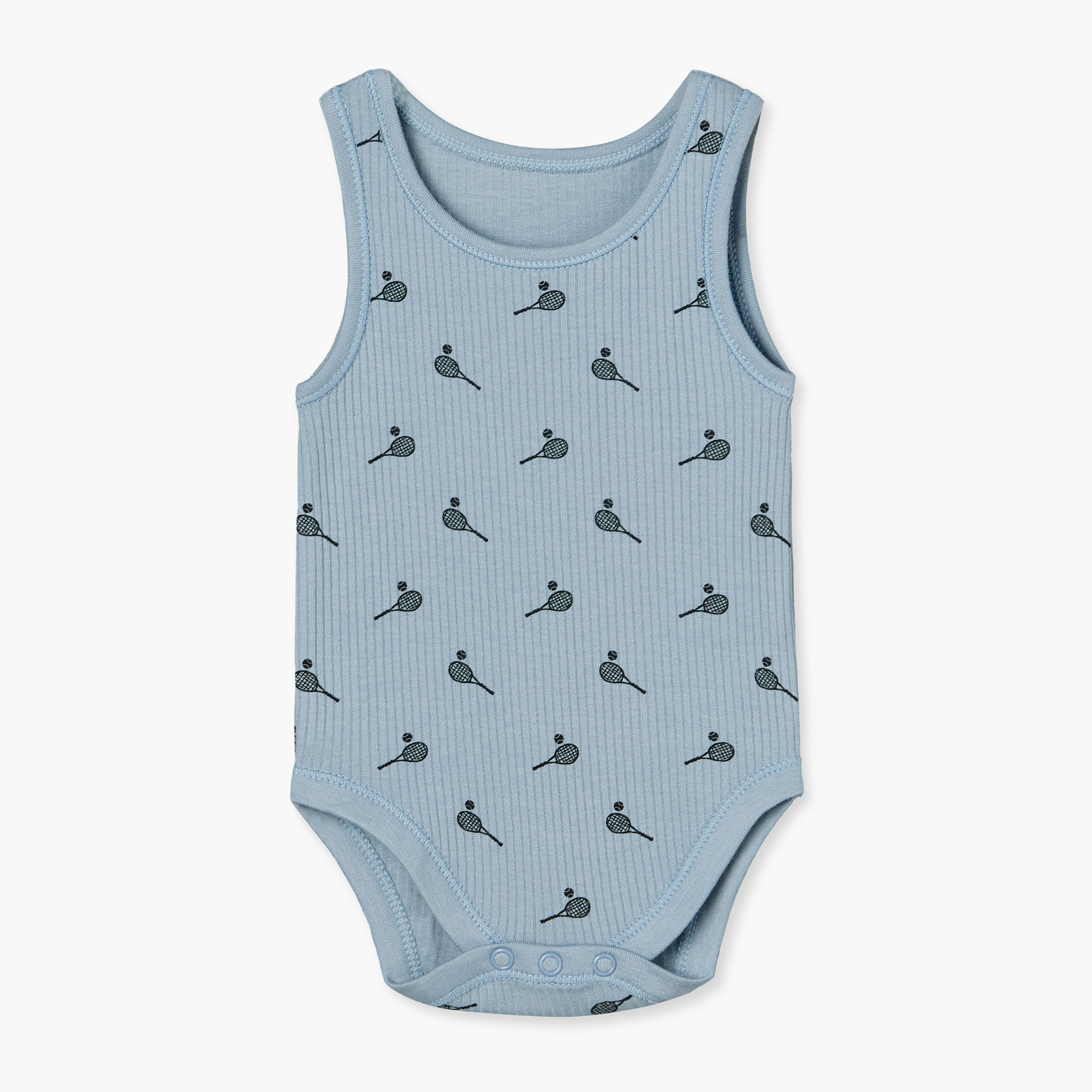 بودي سوت دون أكمام بياقة مستديرة وزر إغلاق كبّاس من جونيورز - عبوة 5 قطع-baby-boys-clothing-bodysuits-image-6