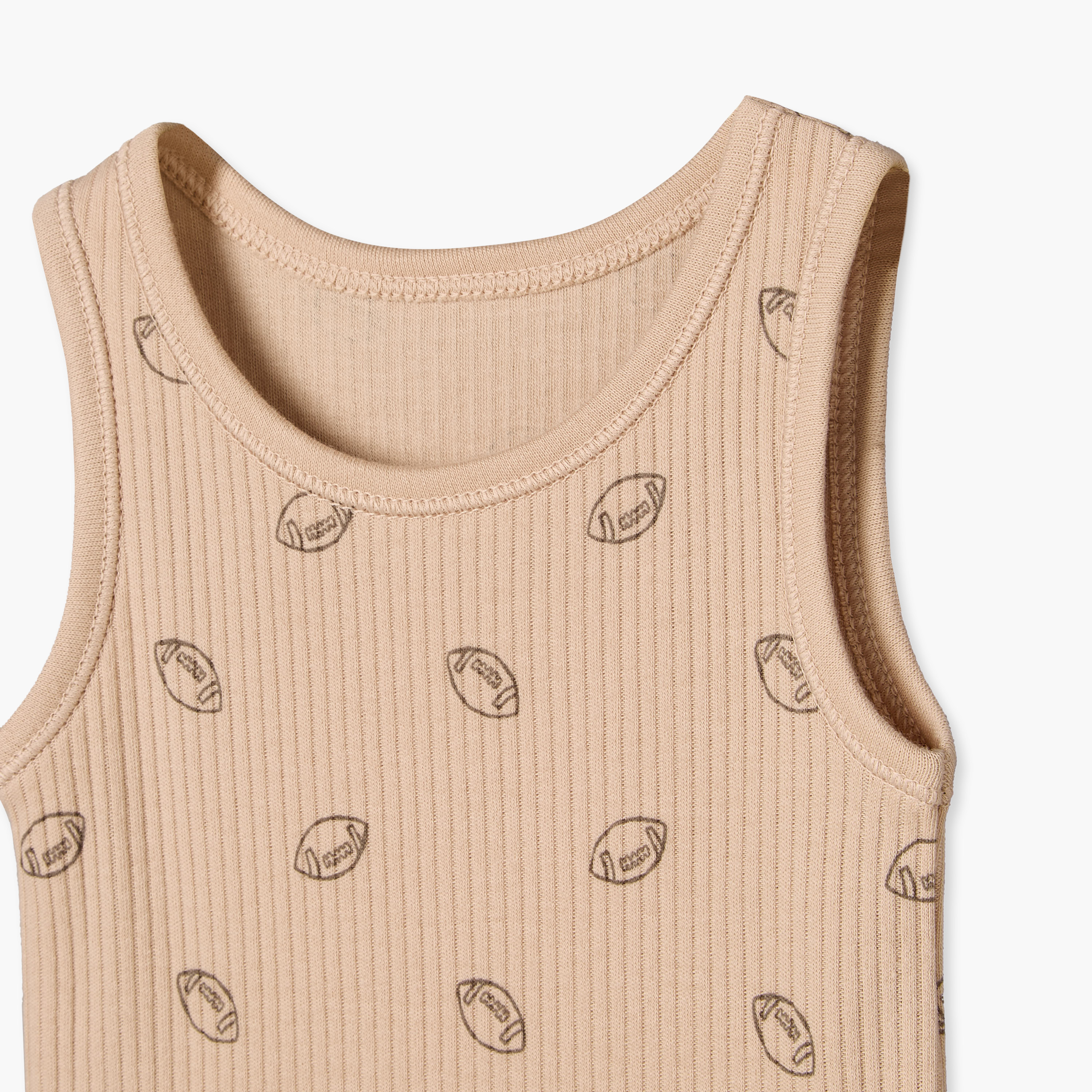 بودي سوت دون أكمام بياقة مستديرة وزر إغلاق كبّاس من جونيورز - عبوة 5 قطع-baby-boys-clothing-bodysuits-image-8