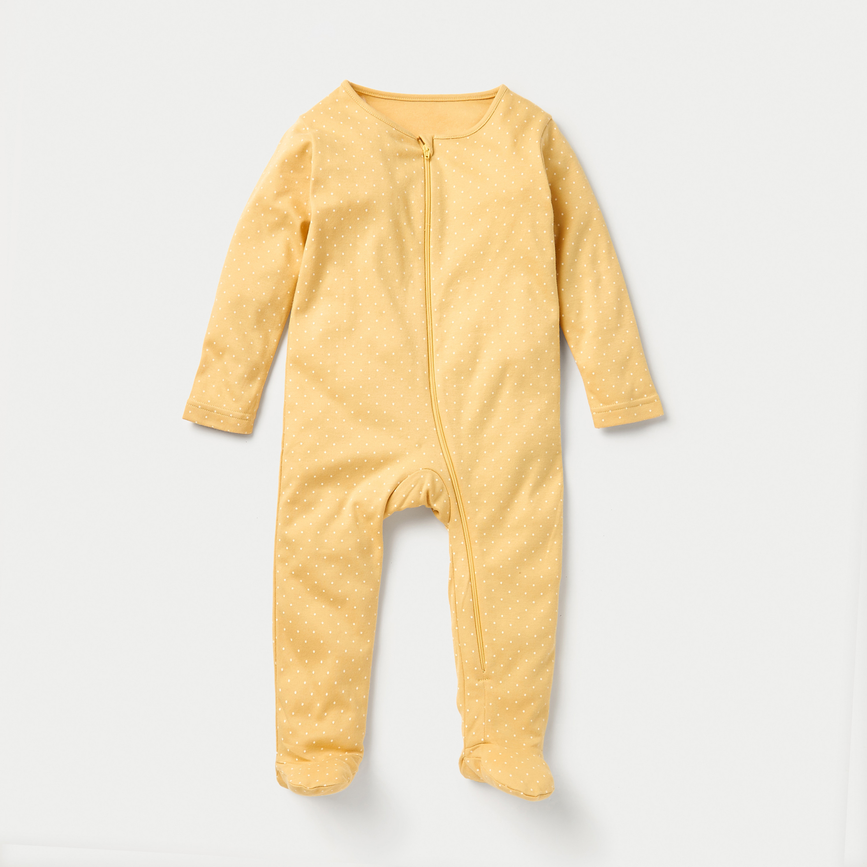 Juniors Printed Closed Feet Sleepsuit with Zip Closure - Set of 3-baby-girls-clothing-nightwear-sleepsuits-image-2