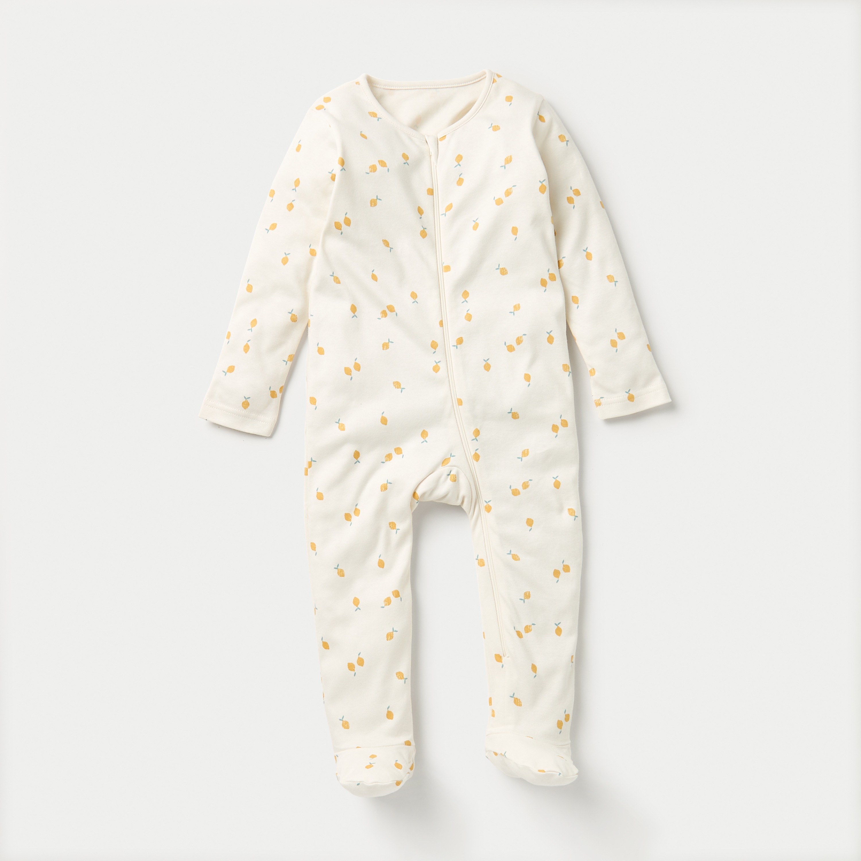 Juniors Printed Closed Feet Sleepsuit with Zip Closure - Set of 3-baby-girls-clothing-nightwear-sleepsuits-image-3